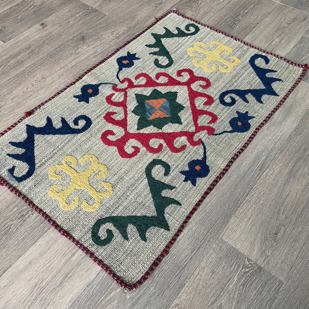 Uzbek Suzani Table Throw