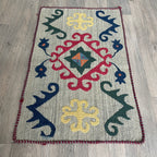 Uzbek Suzani Table Throw