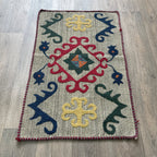 Uzbek Suzani Table Throw