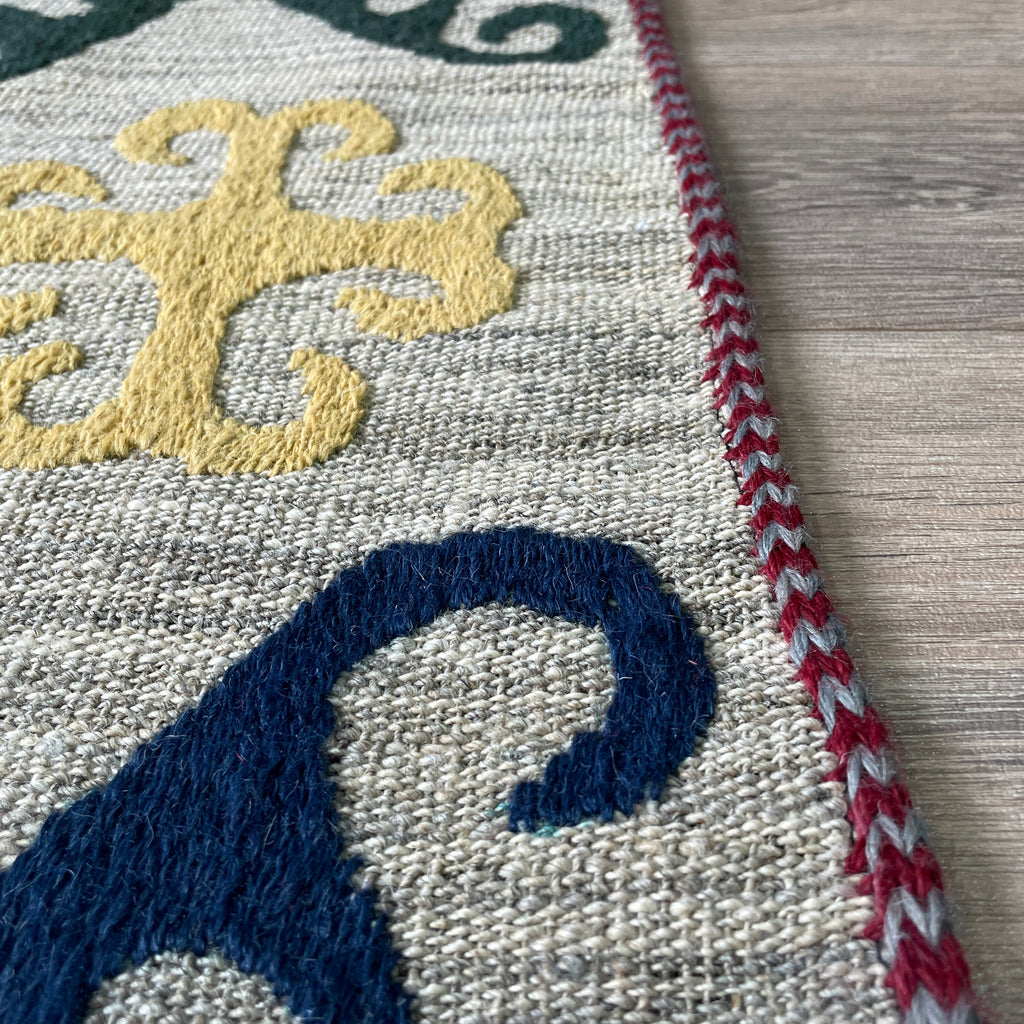 Uzbek Suzani Table Throw