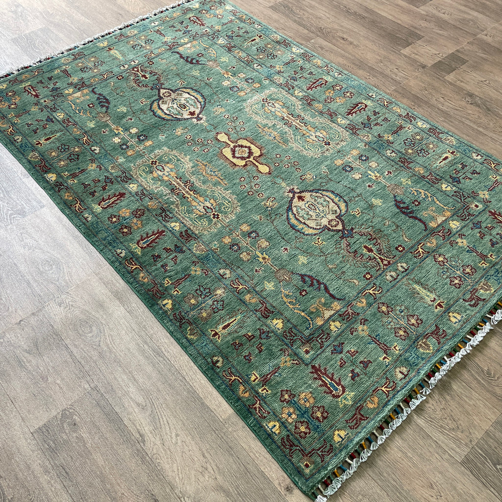 188 x 120 cm | Afghan Ziegler Rug - Khorasan Rugs