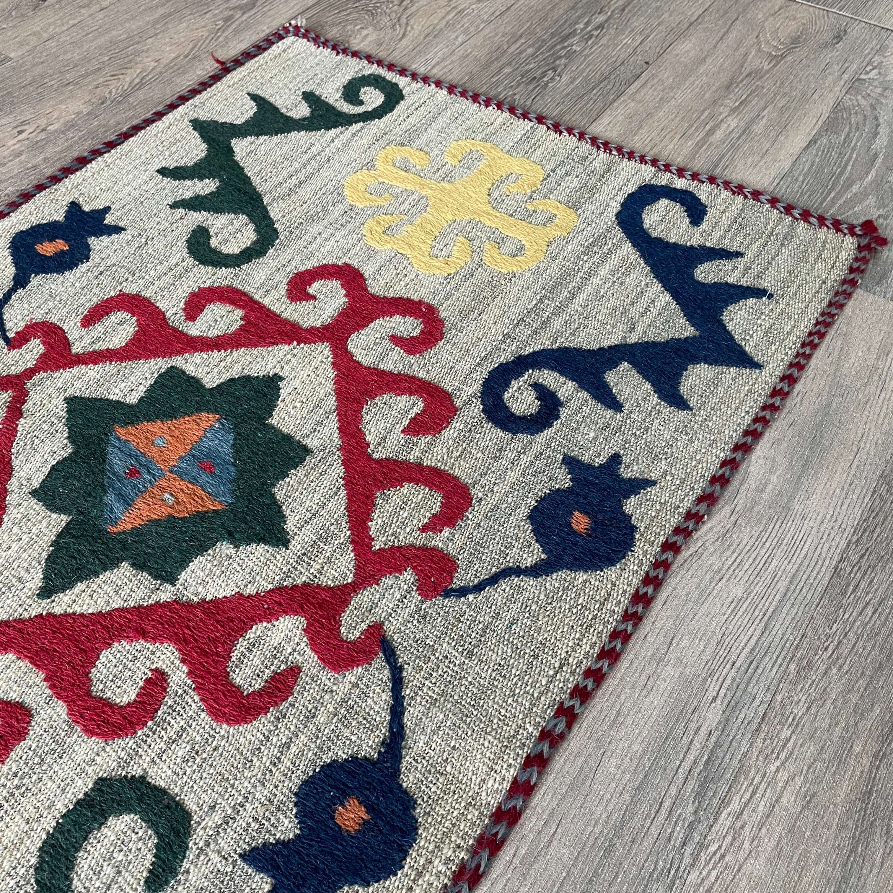 Uzbek Suzani Table Throw