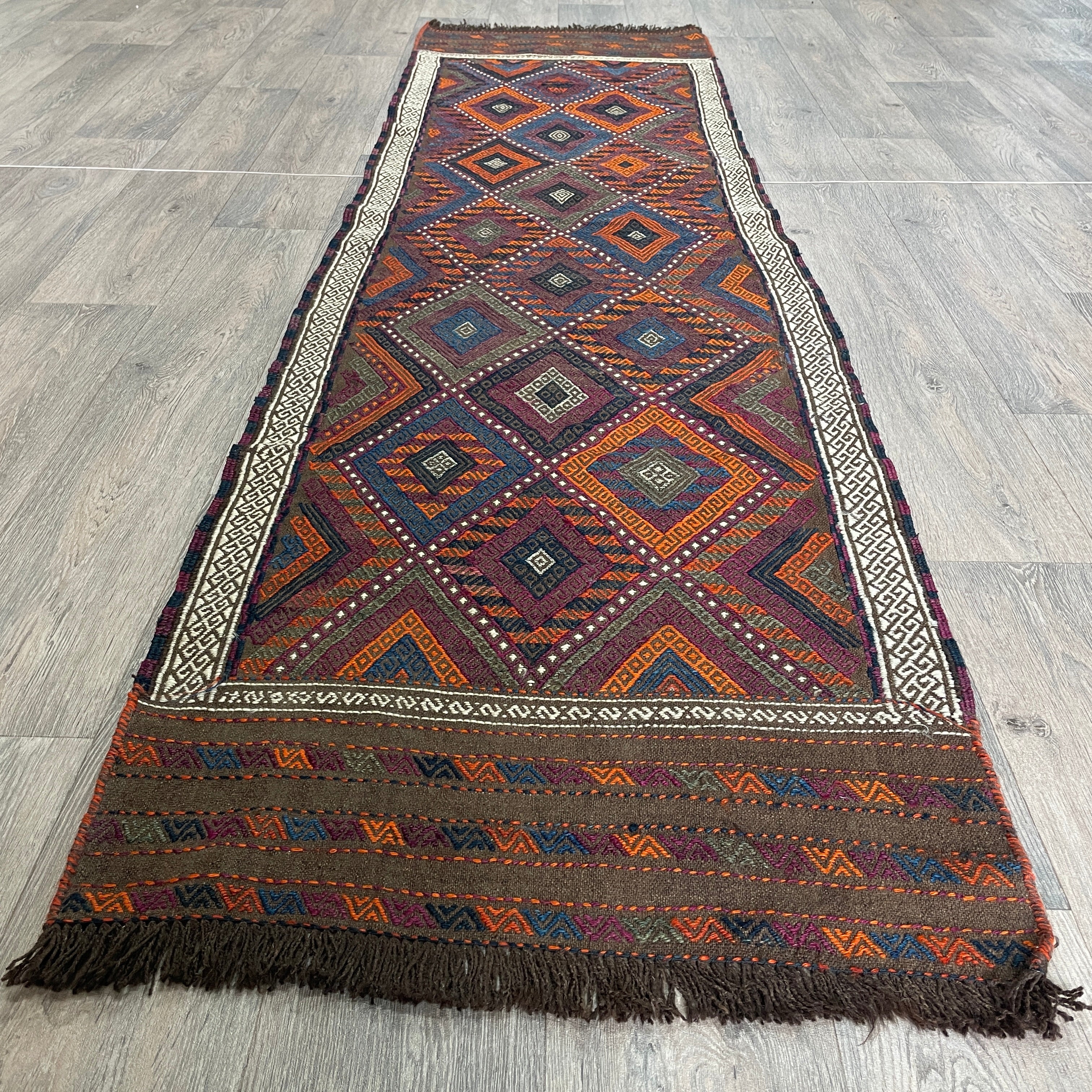 Afghan Soumak Kilim Runner (Old 1980)