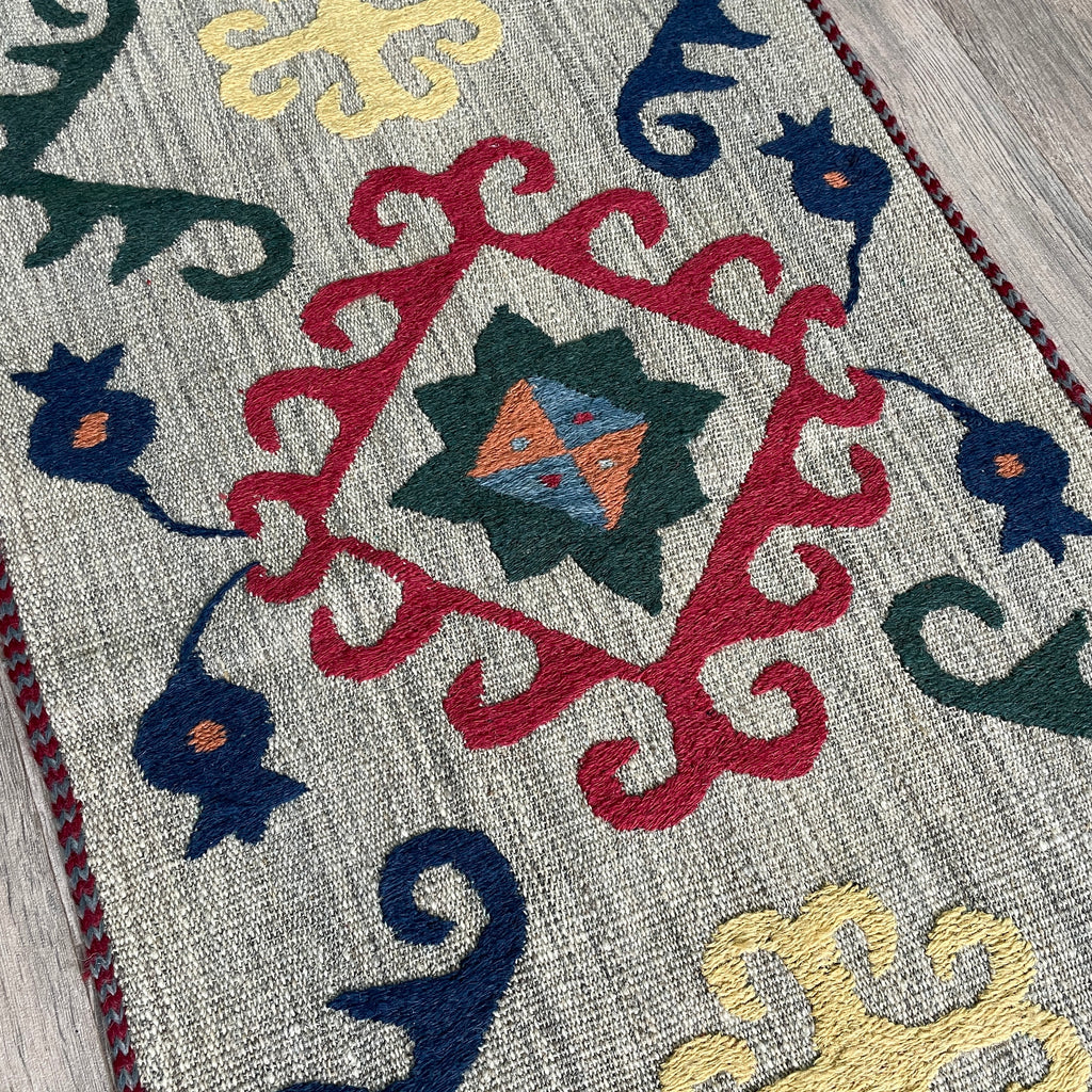 Uzbek Suzani Table Throw