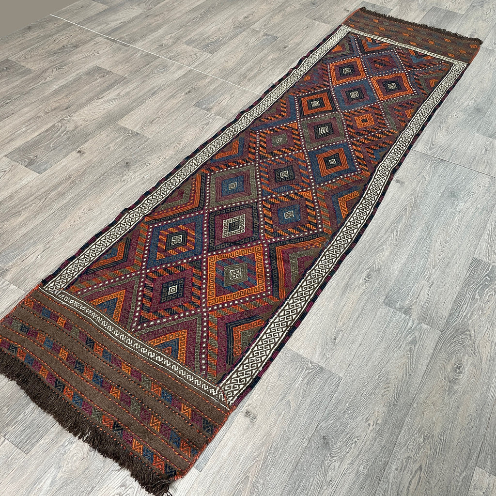 Afghan Soumak Kilim Runner (Old 1980)