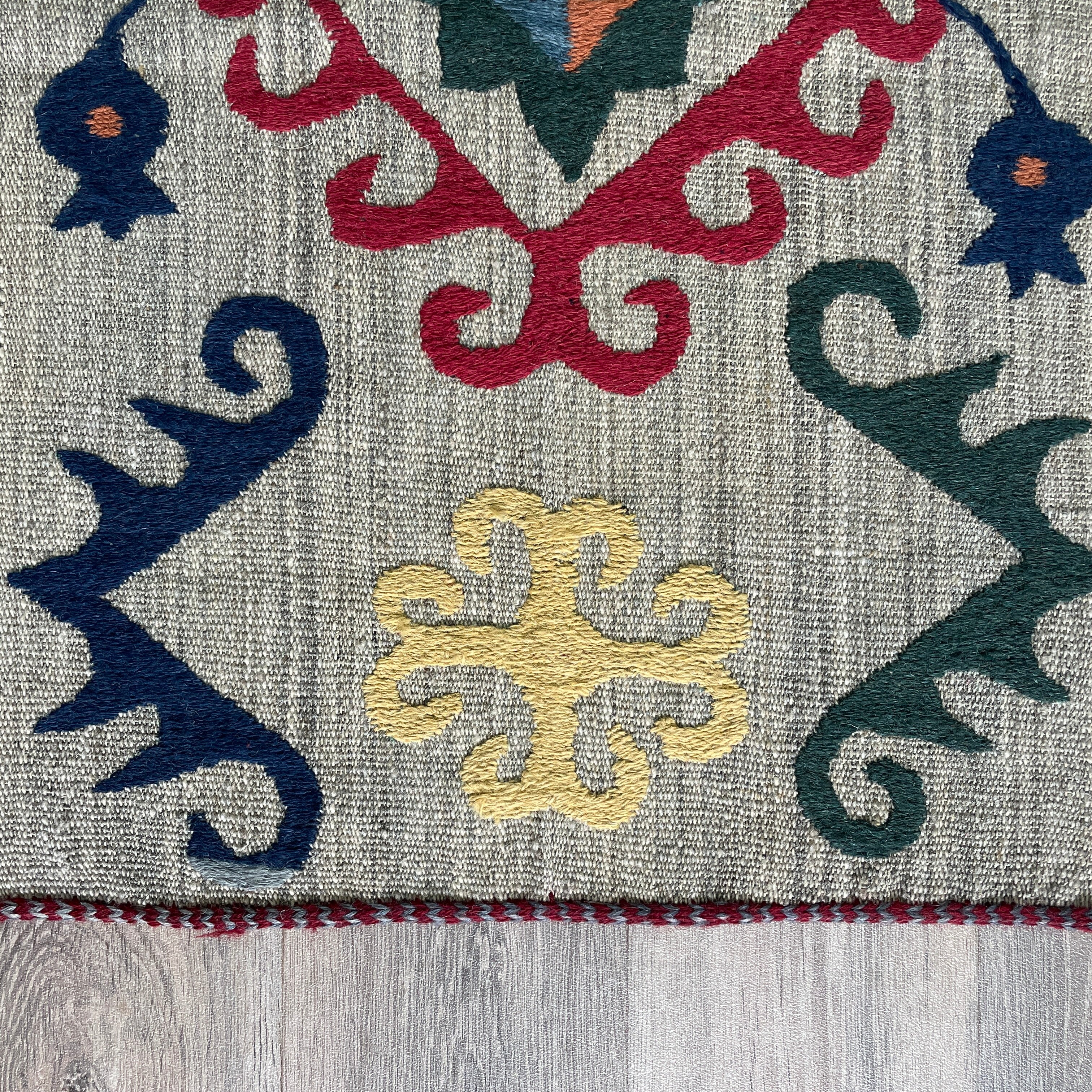 Uzbek Suzani Table Throw