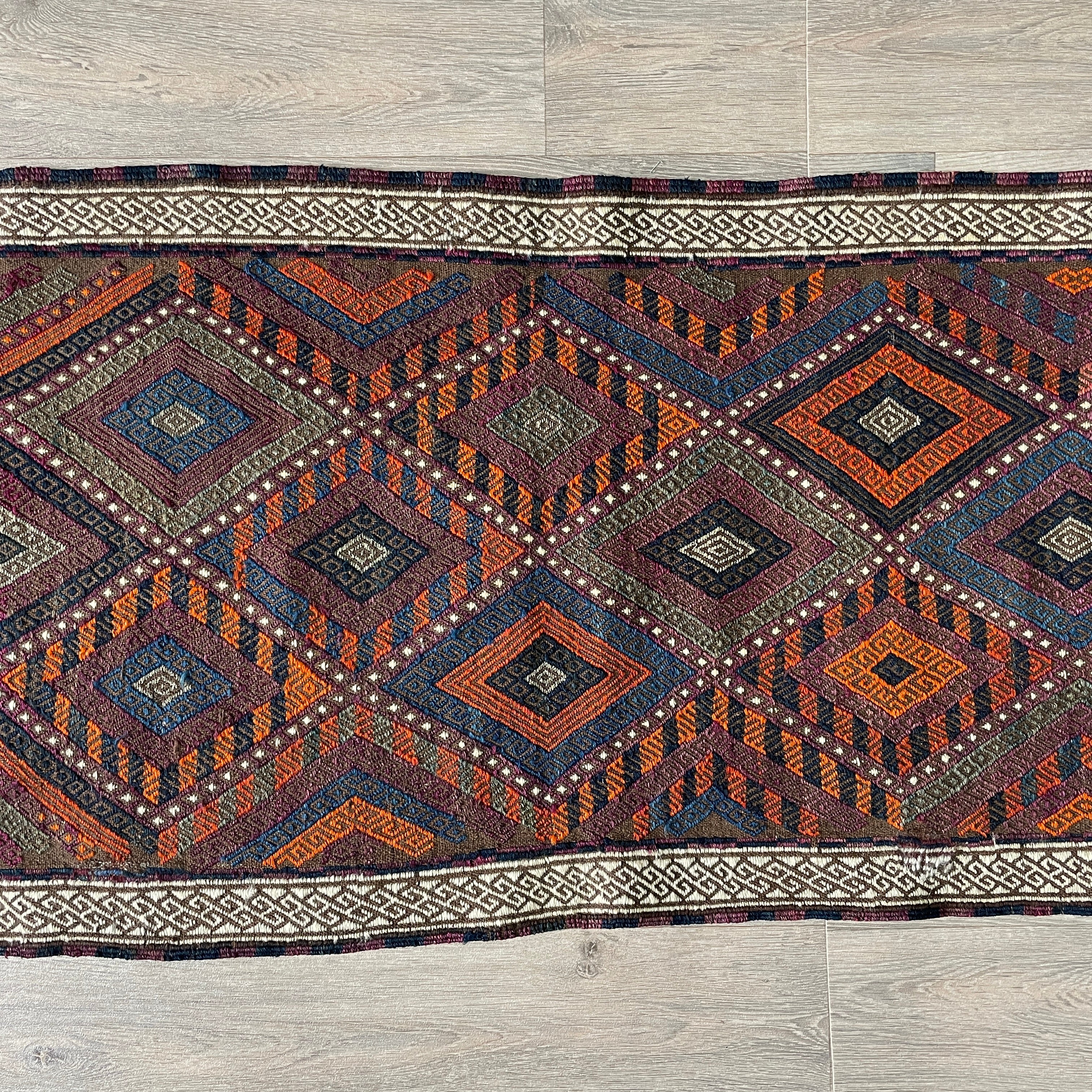 Afghan Soumak Kilim Runner (Old 1980)