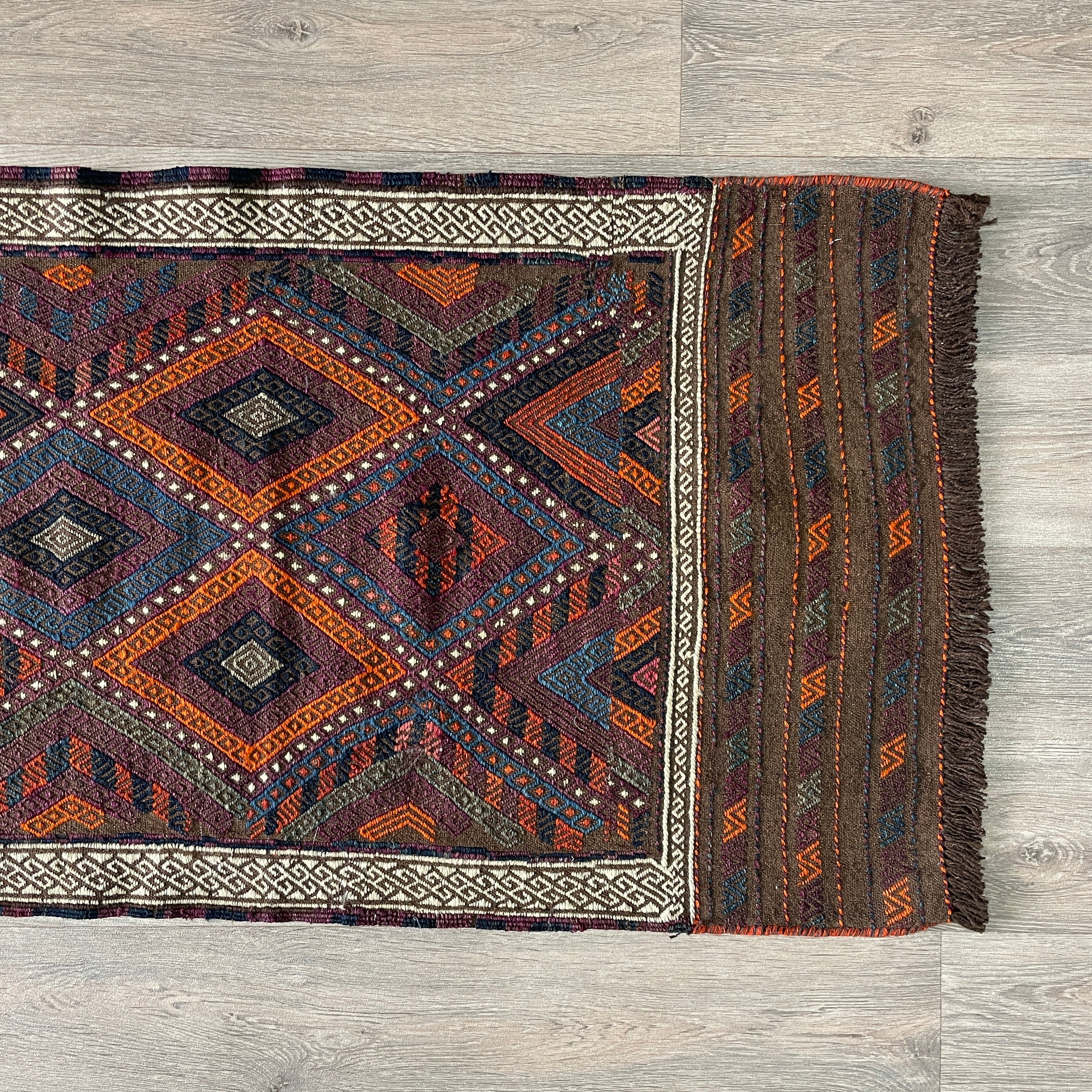 Afghan Soumak Kilim Runner (Old 1980)
