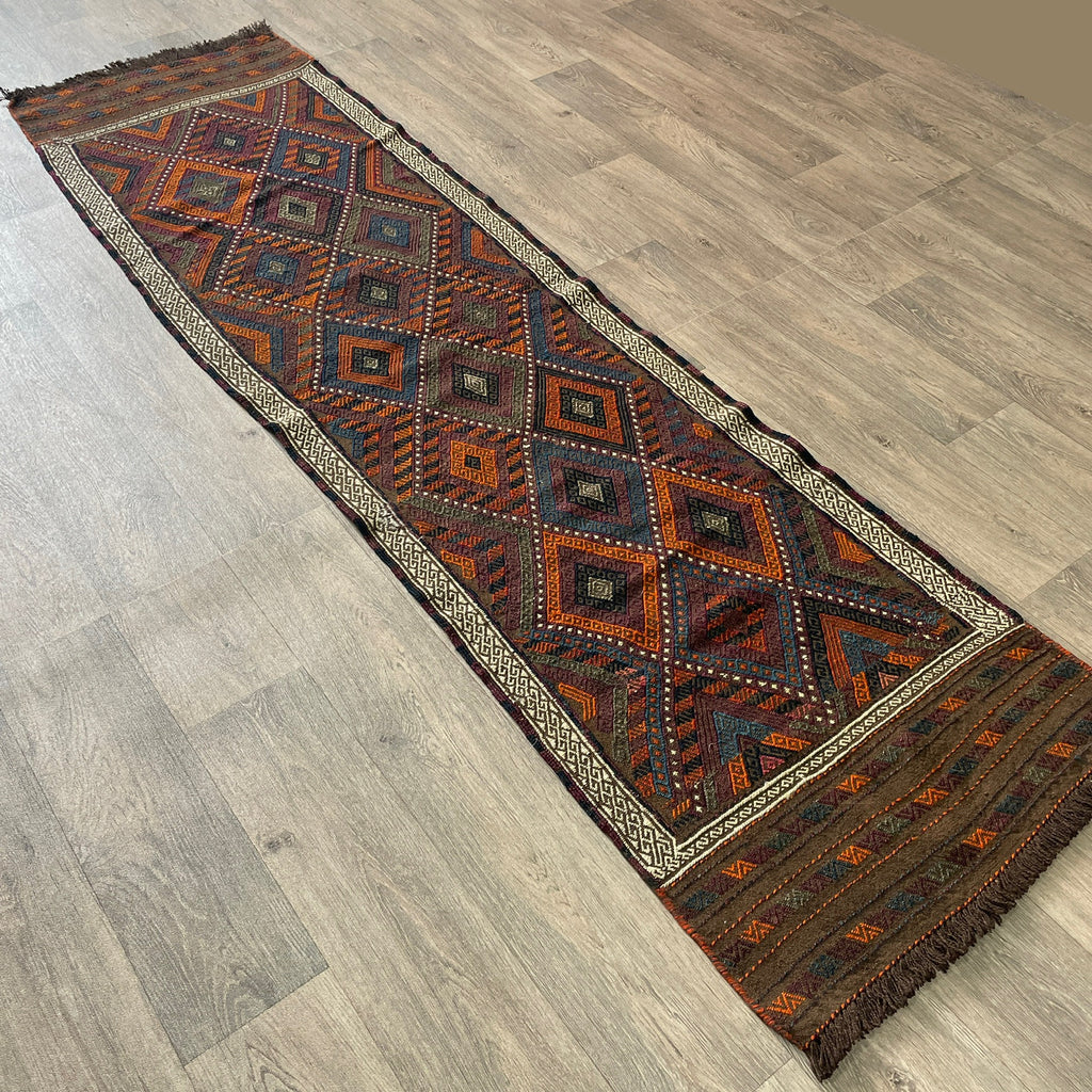 Afghan Soumak Kilim Runner (Old 1980)