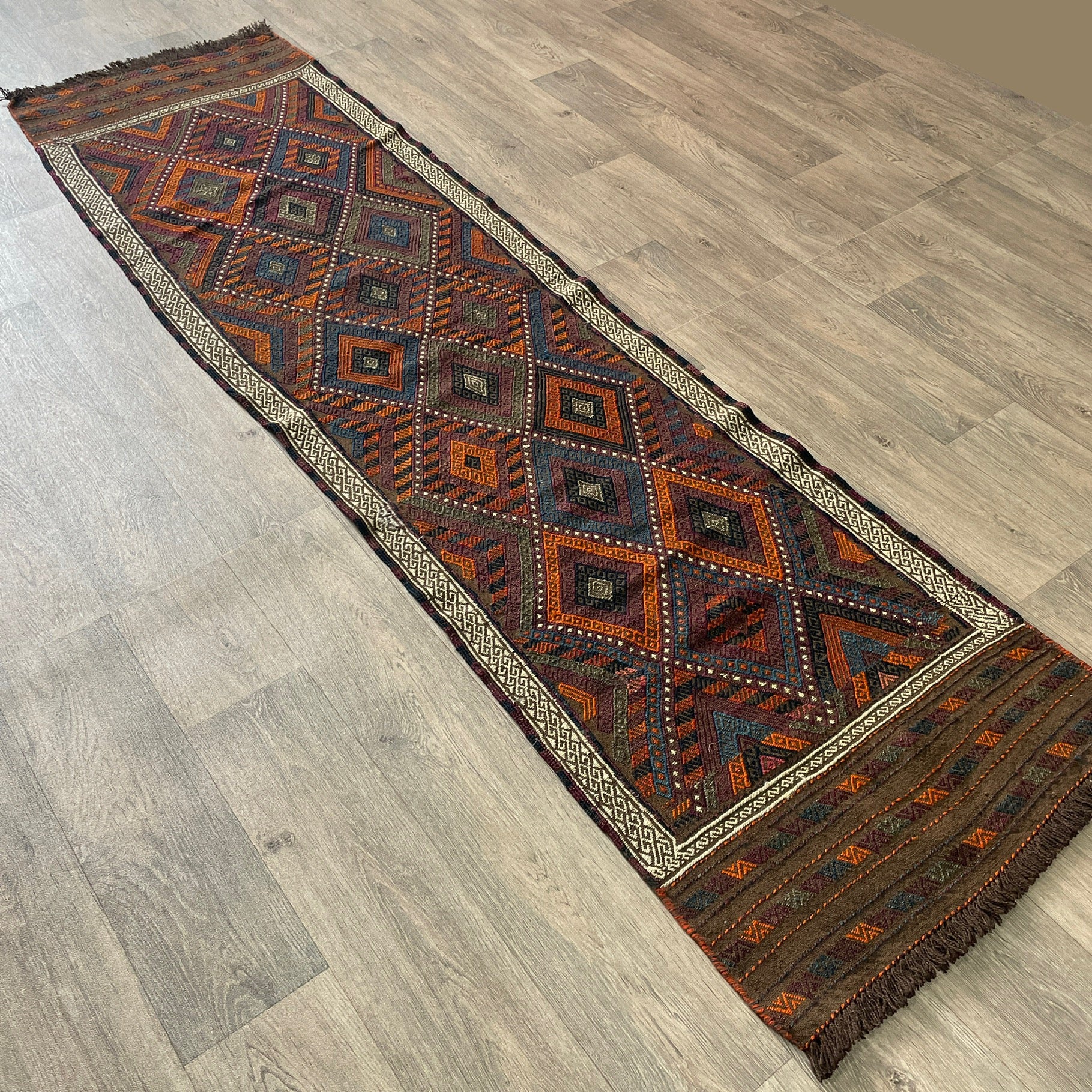 Afghan Soumak Kilim Runner (Old 1980)