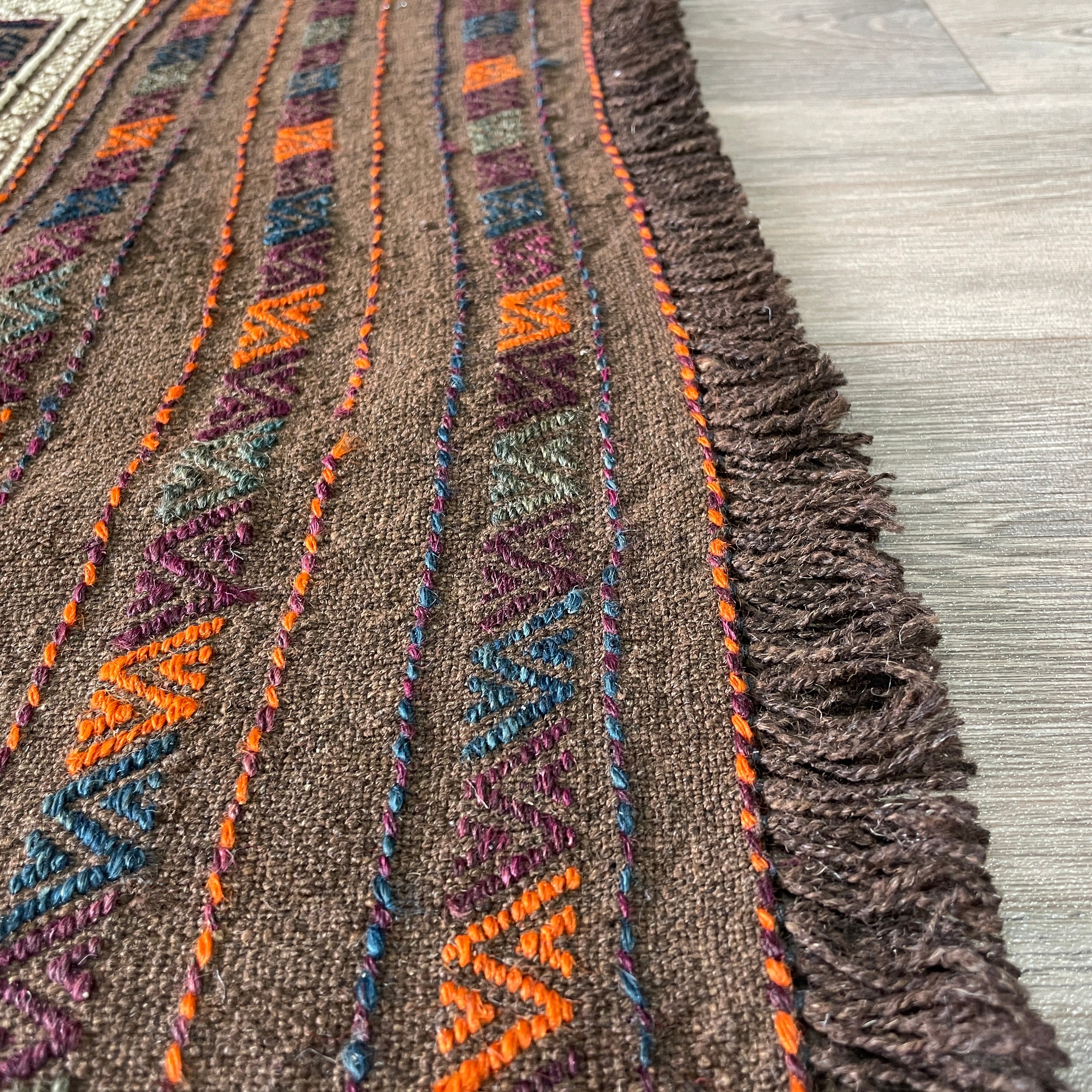 Afghan Soumak Kilim Runner (Old 1980)