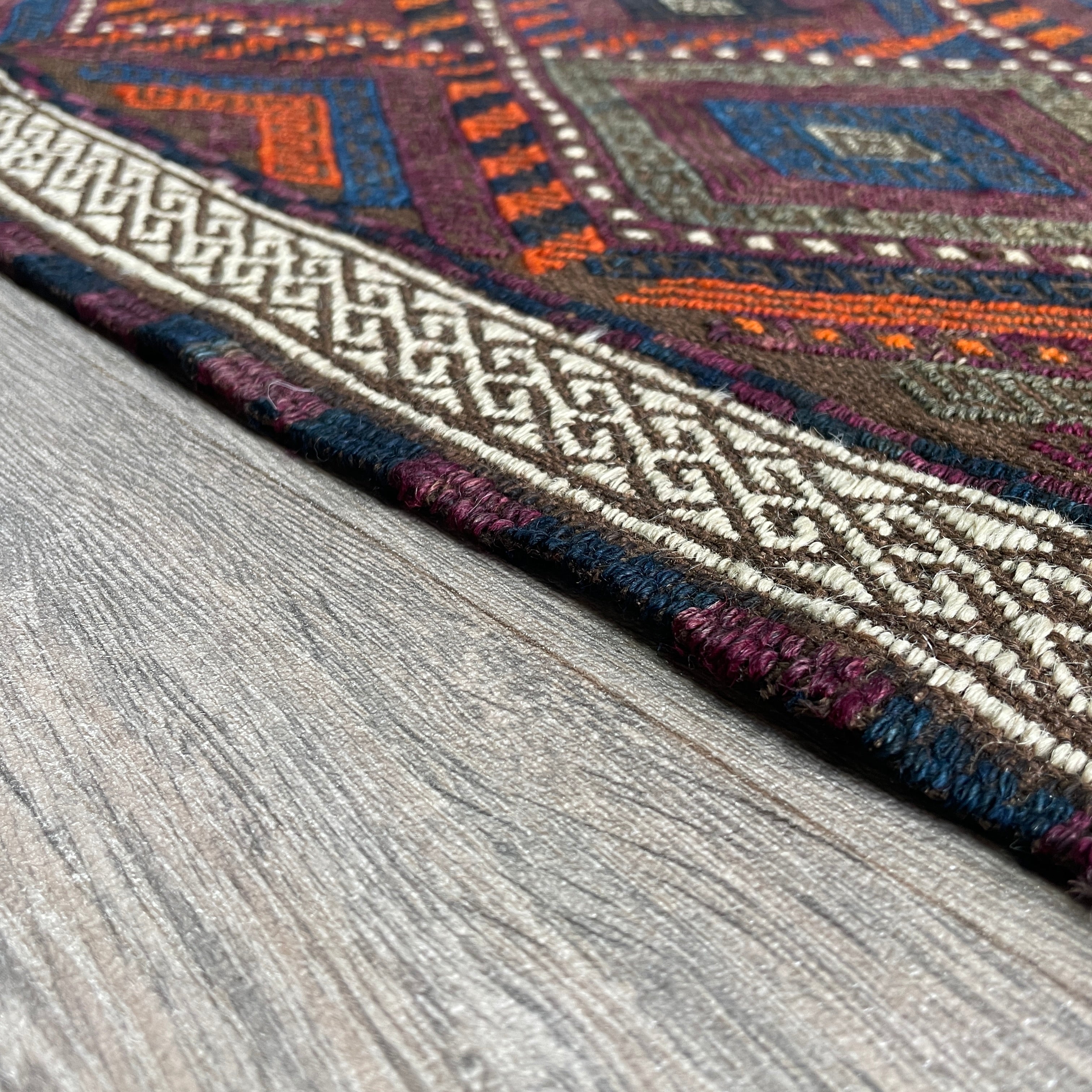 Afghan Soumak Kilim Runner (Old 1980)