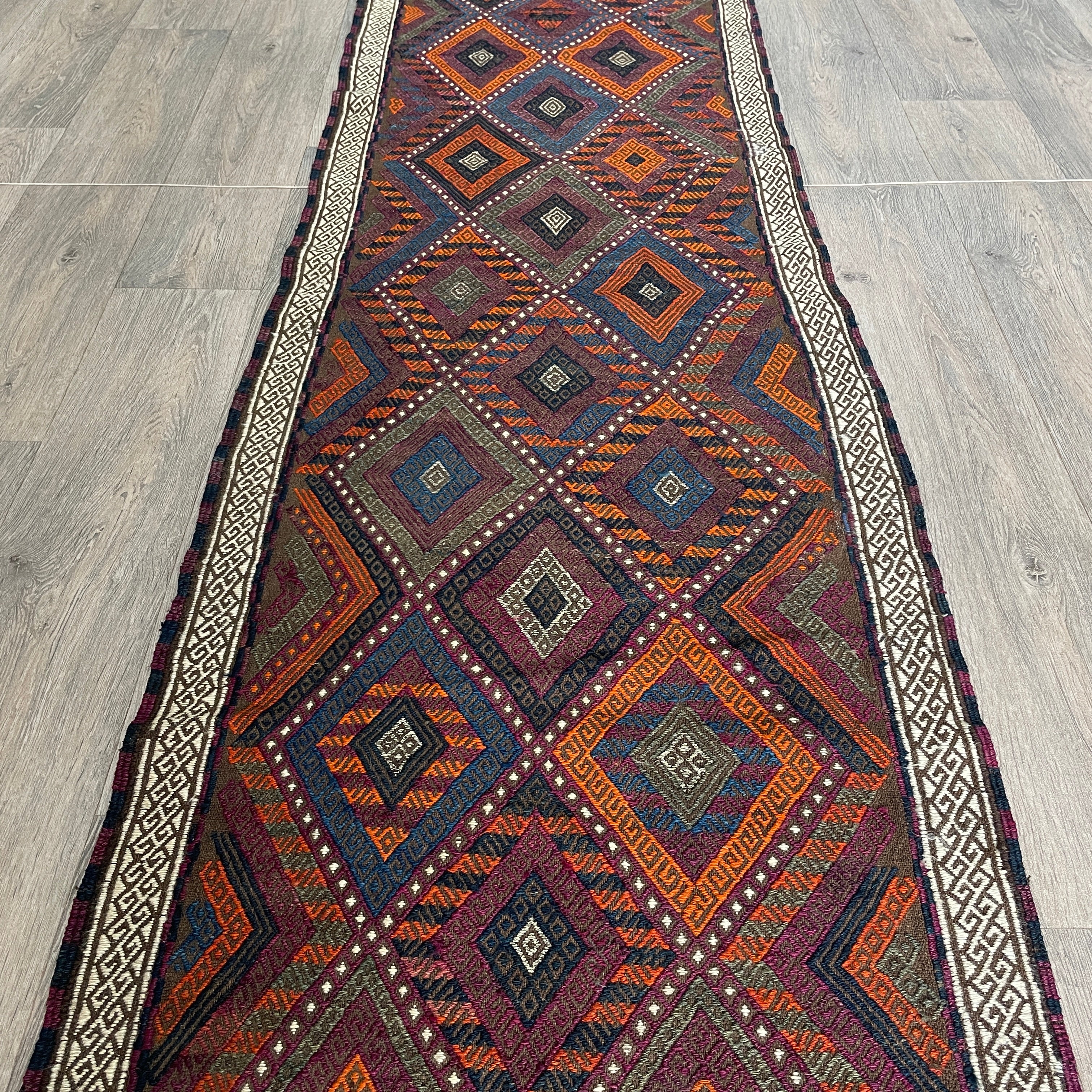 Afghan Soumak Kilim Runner (Old 1980)