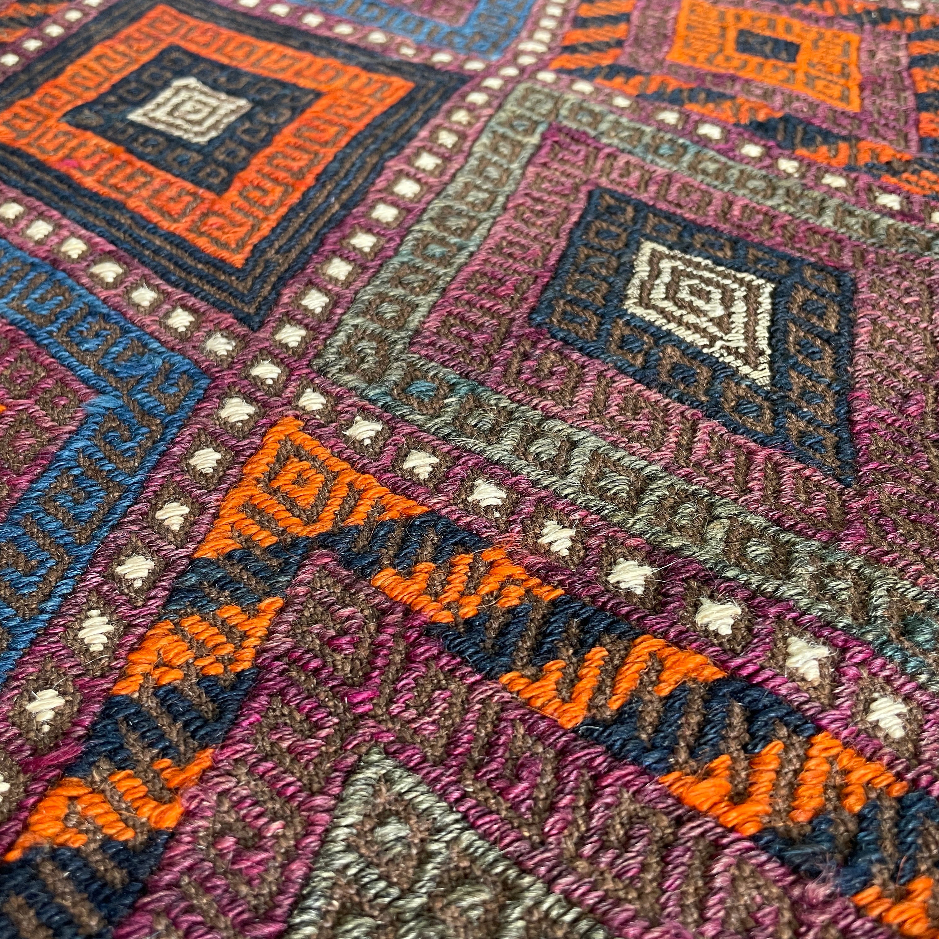 Afghan Soumak Kilim Runner (Old 1980)