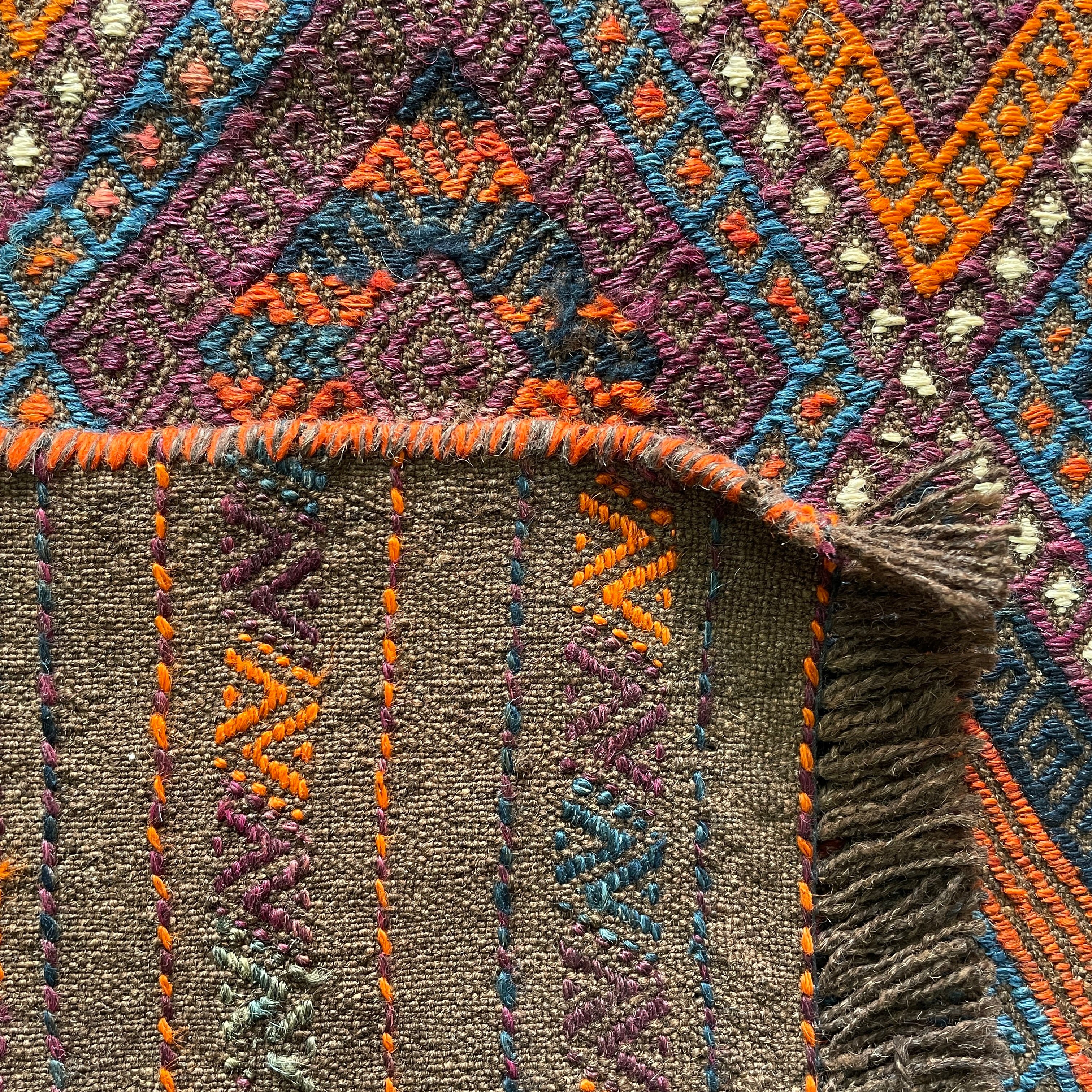Afghan Soumak Kilim Runner (Old 1980)