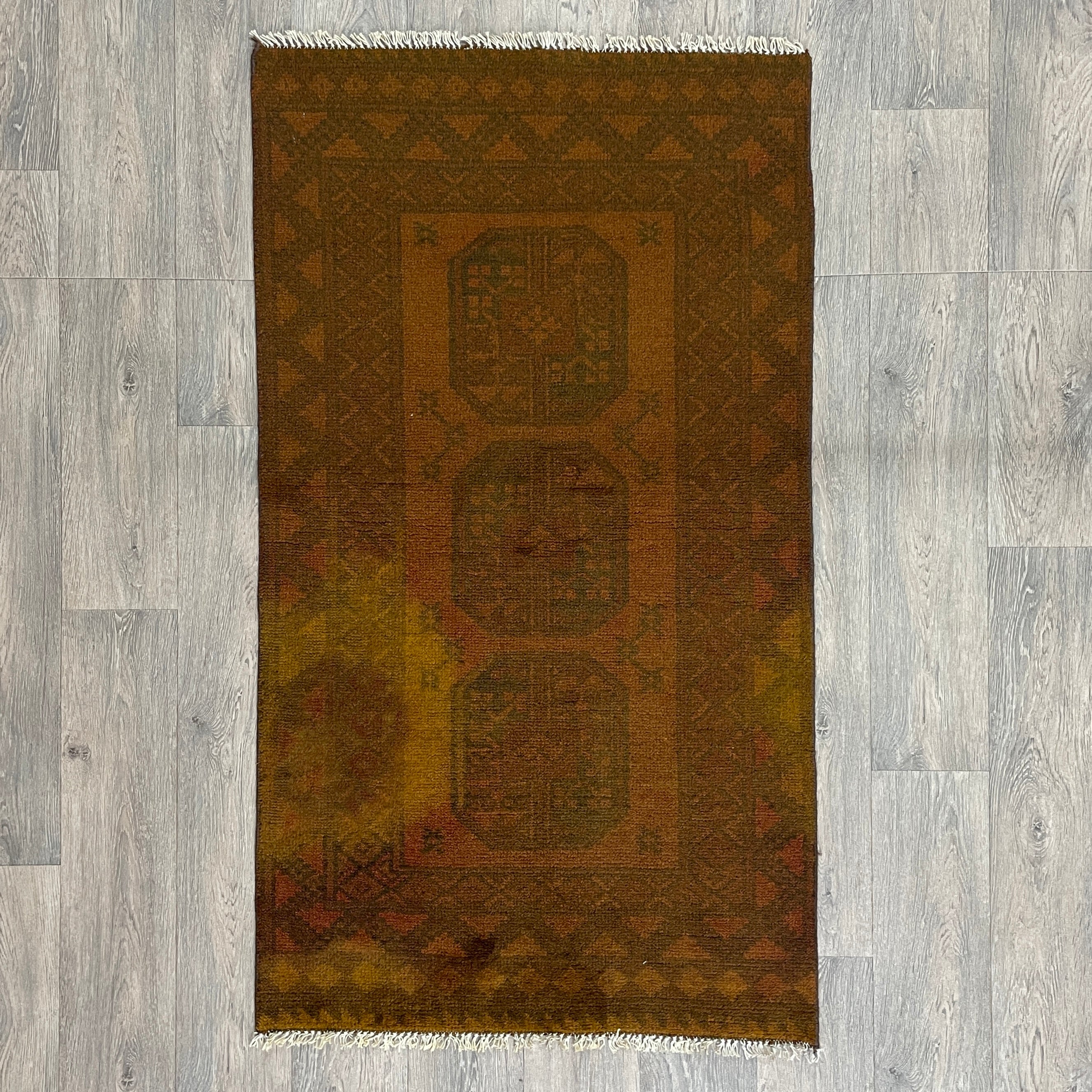 Afghan Aqcha Rug 'Elephant Feet'