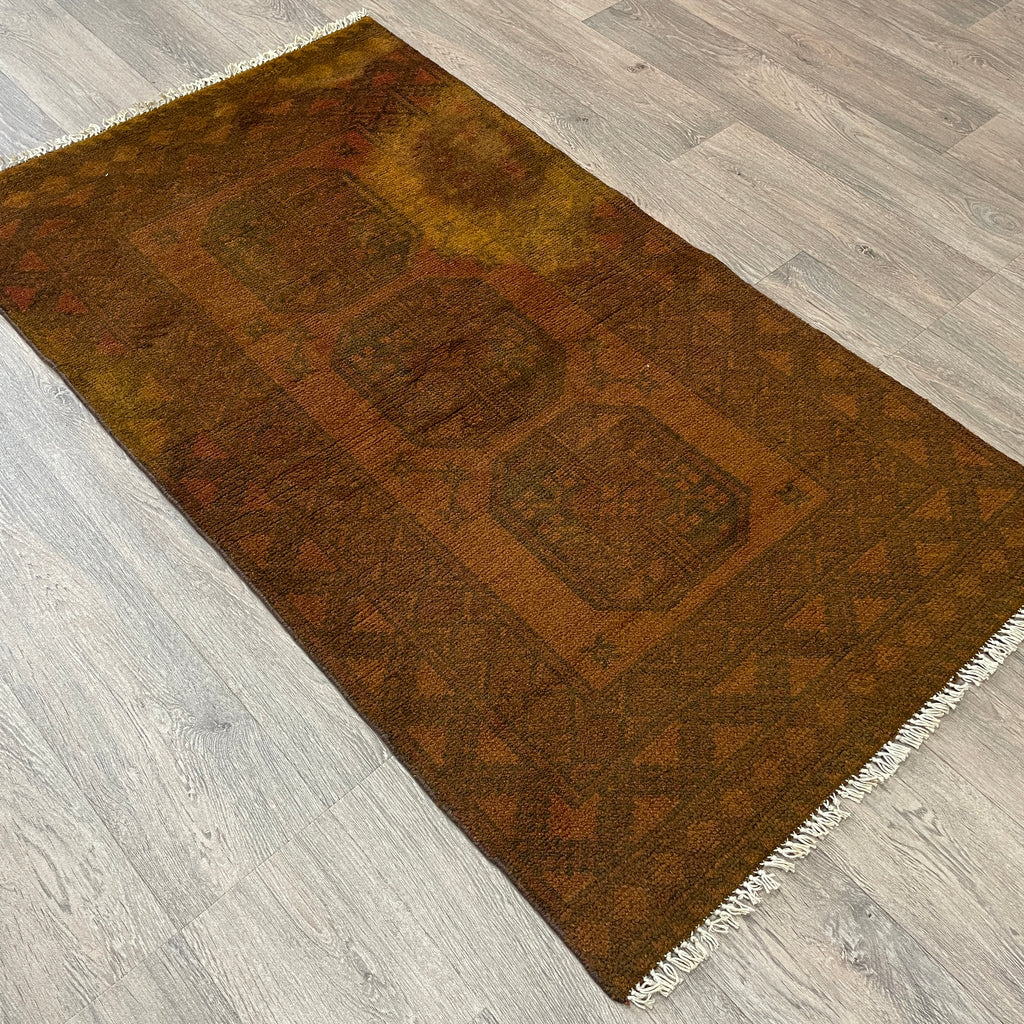 Afghan Aqcha Rug 'Elephant Feet'