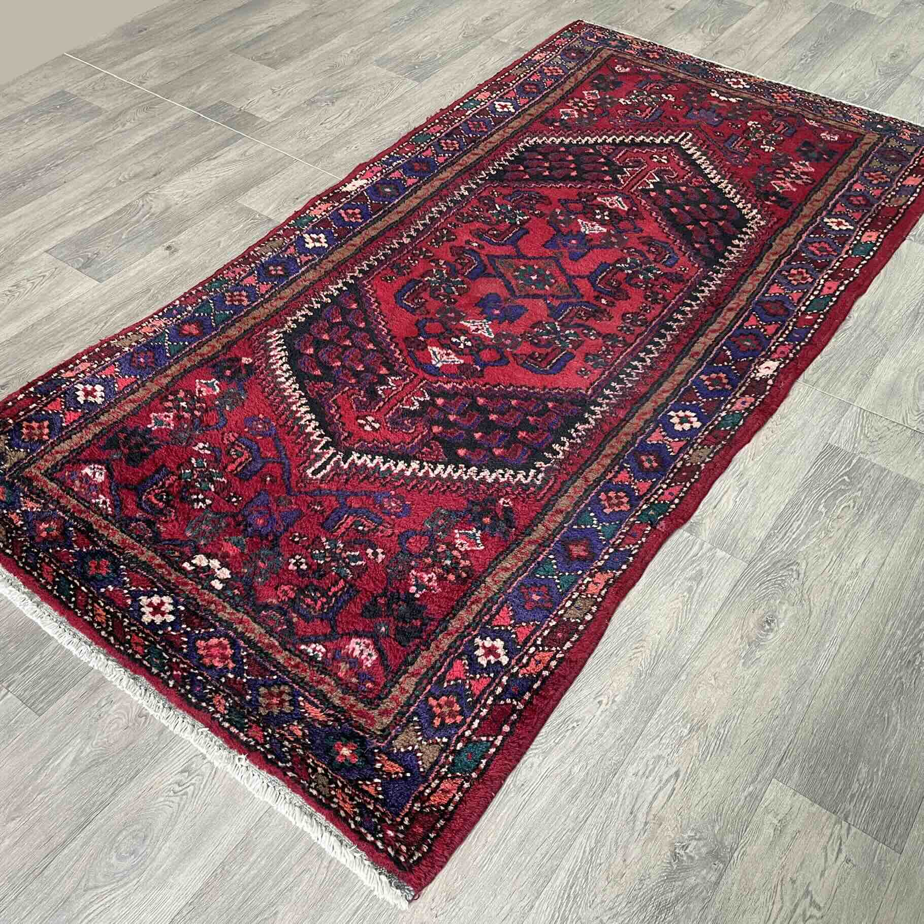 Old Persian Hamadan Rug c. 1970