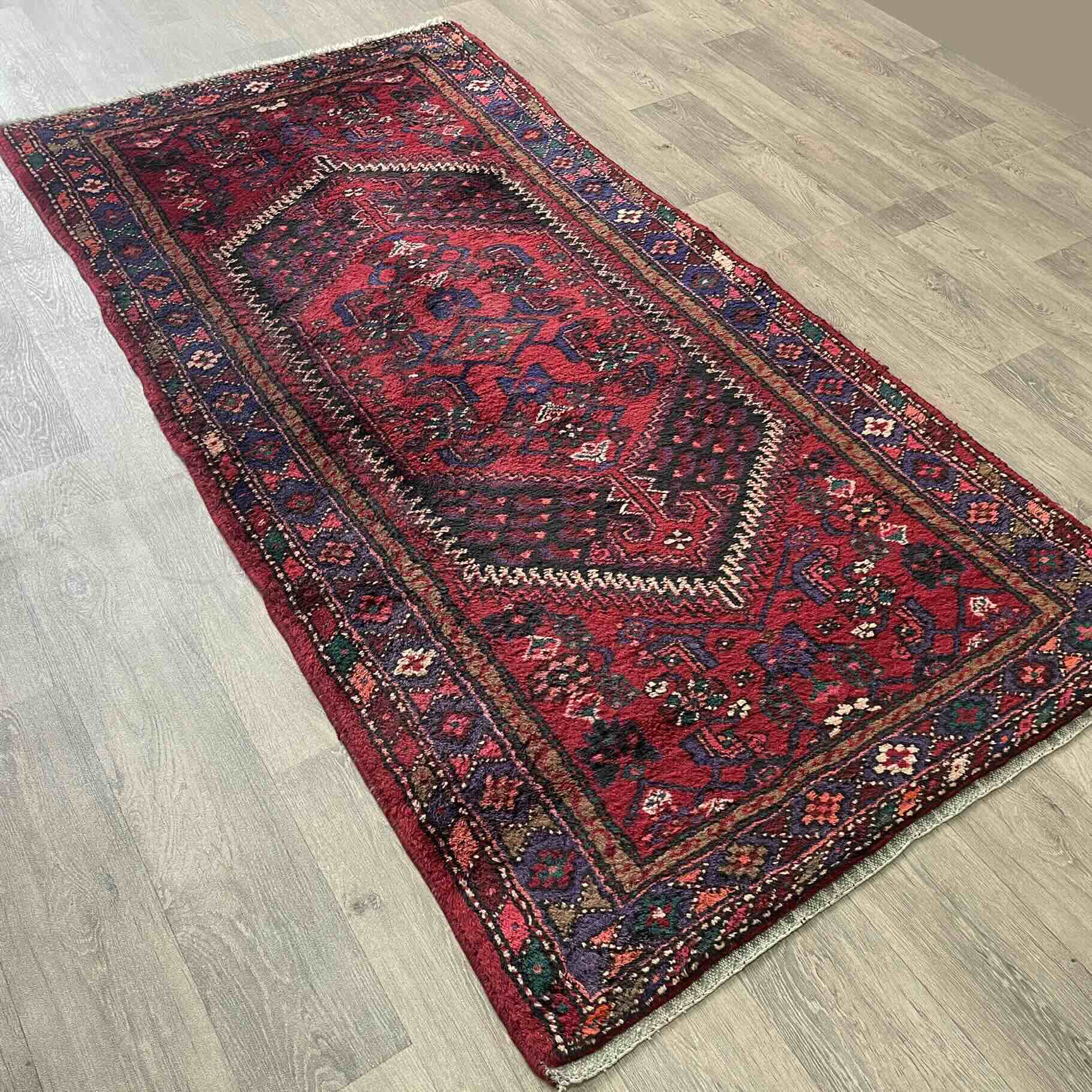Old Persian Hamadan Rug c. 1970
