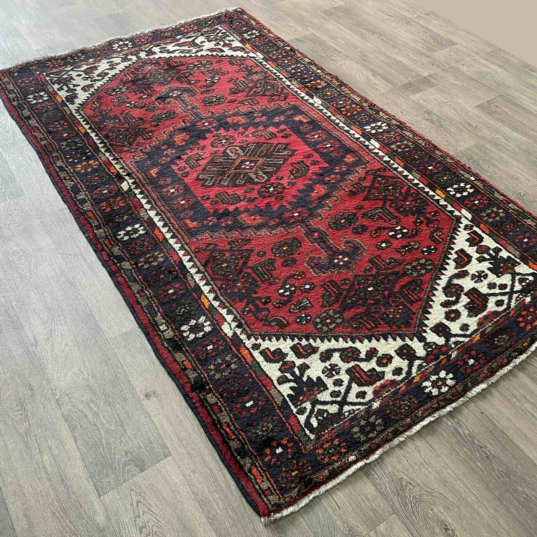 Old Persian Hamadan Rug c. 1970