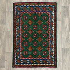 Afghan Aqcha Rug 'Mawri Gul'