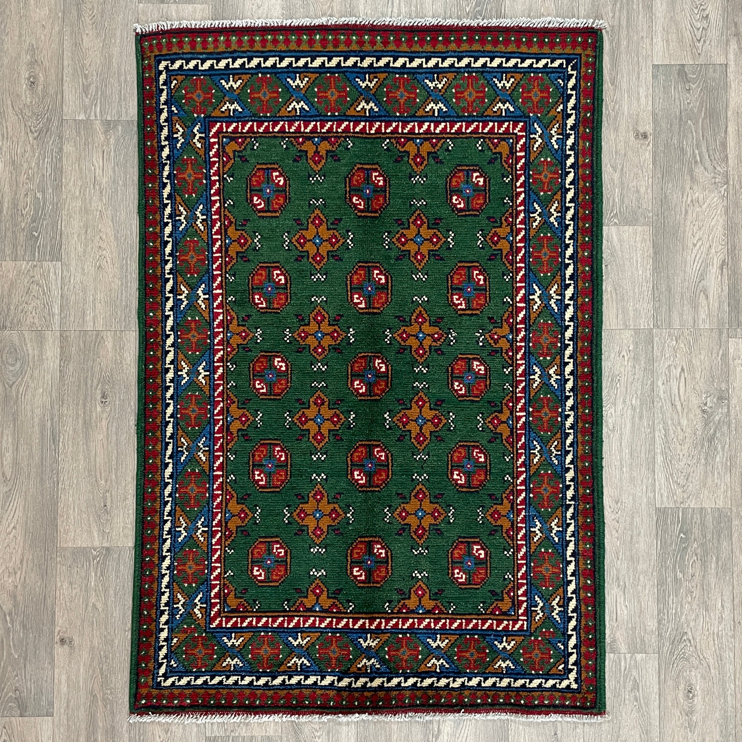 Afghan Aqcha Rug 'Mawri Gul'