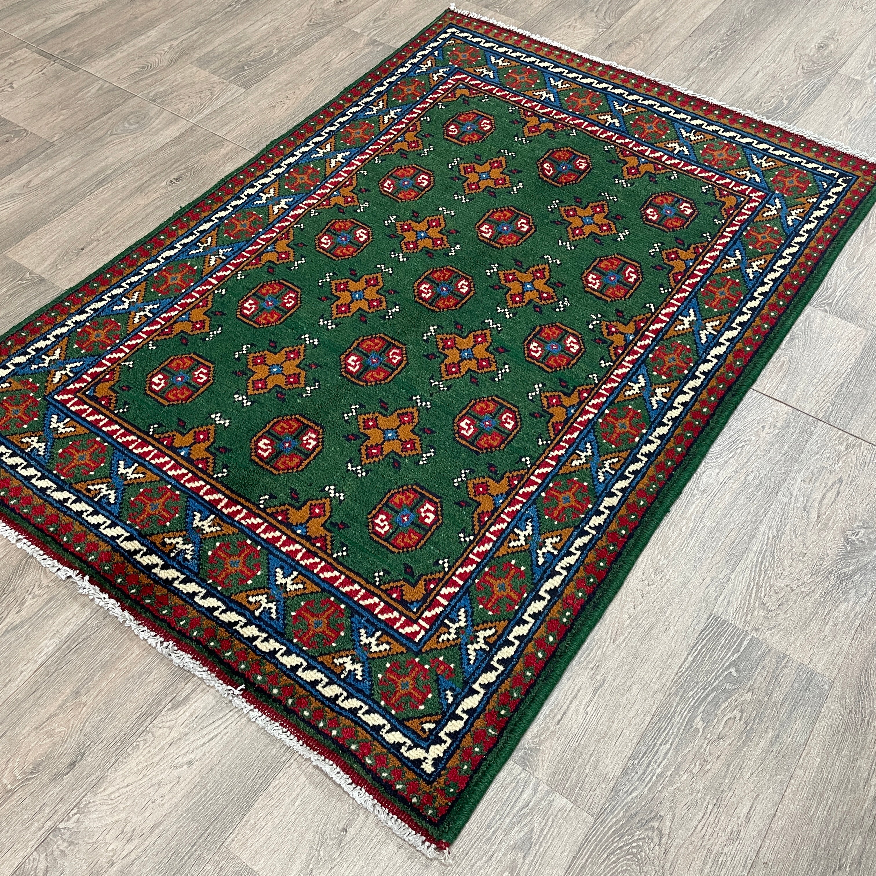Afghan Aqcha Rug 'Mawri Gul'