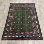 Afghan Aqcha Rug 'Mawri Gul'