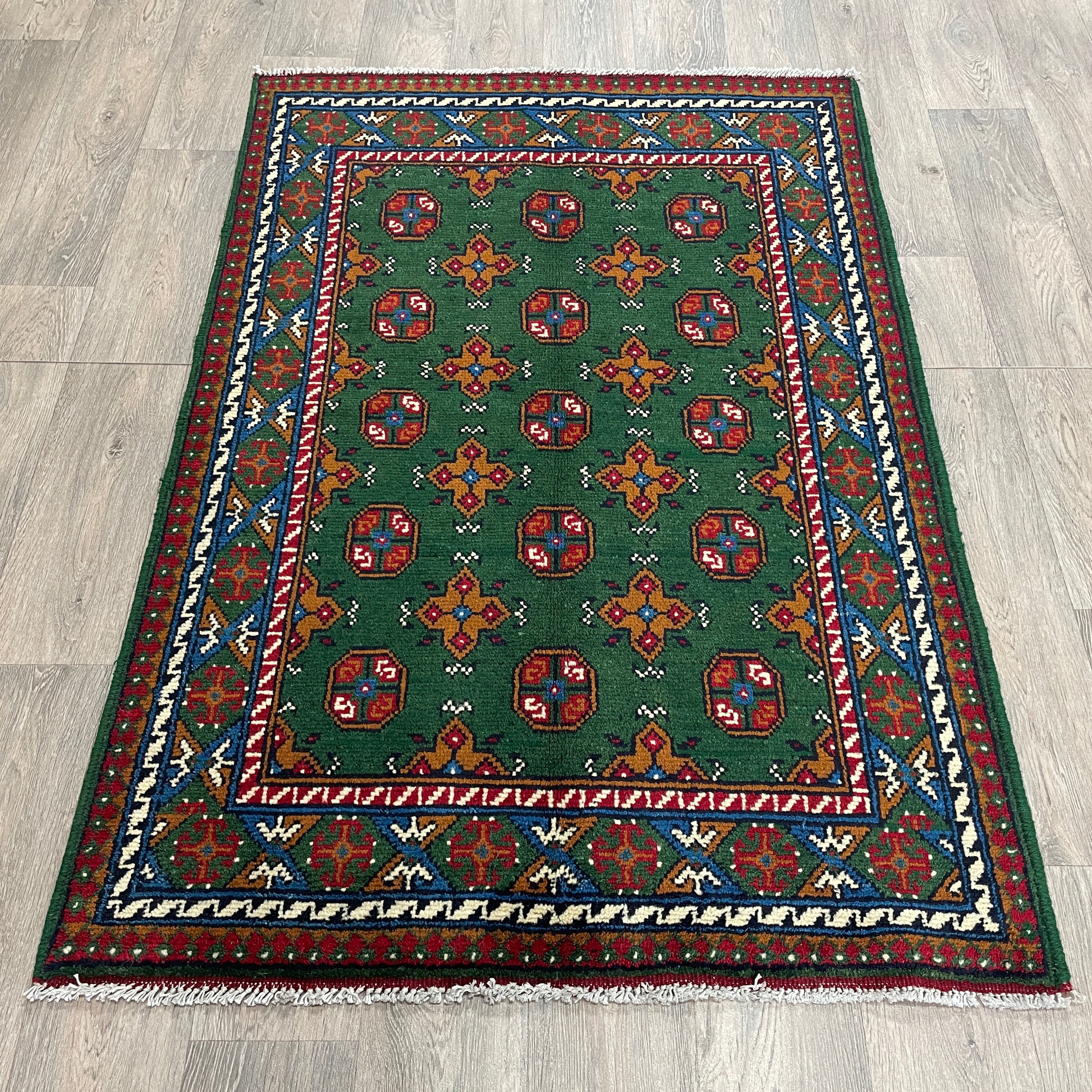 Afghan Aqcha Rug 'Mawri Gul'