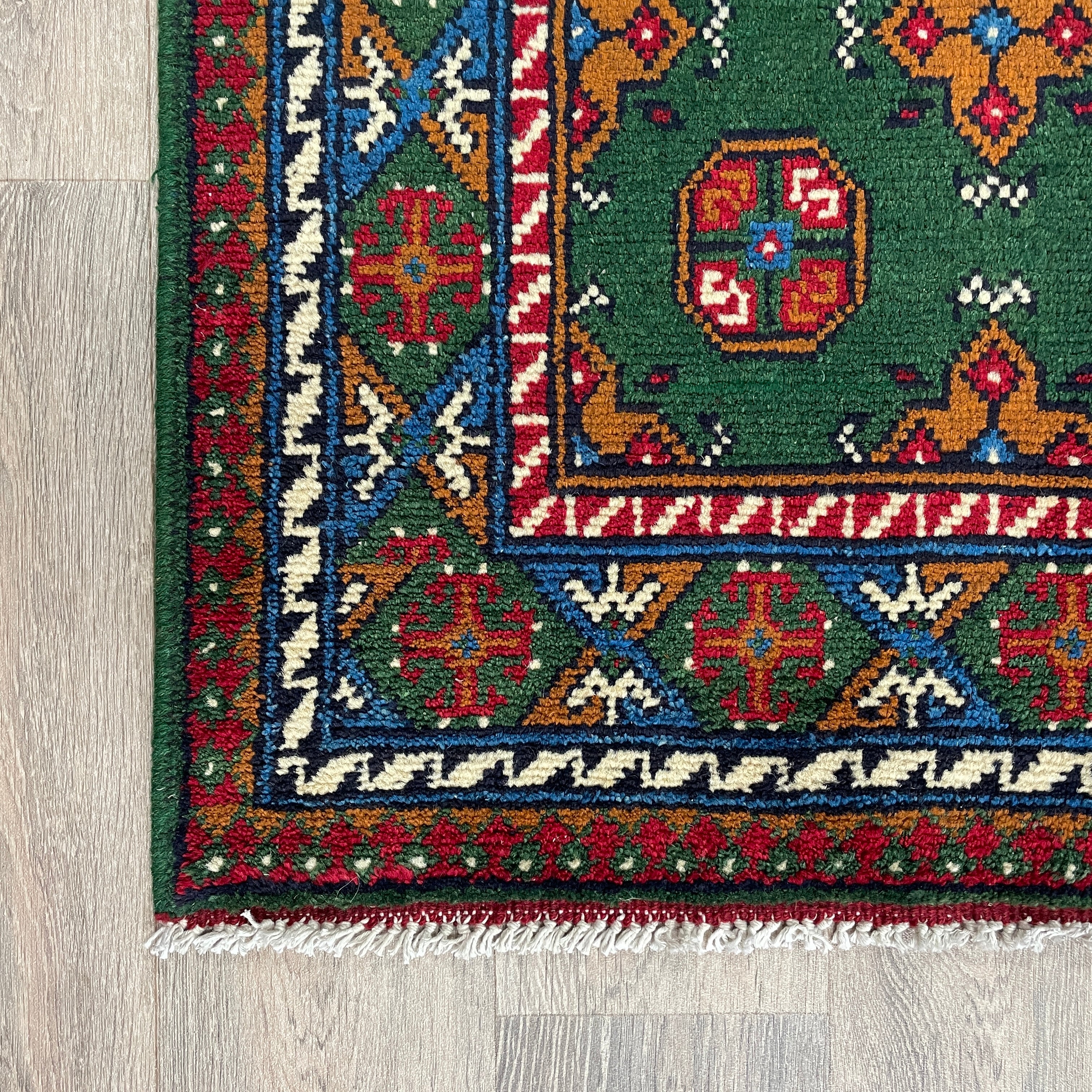 Afghan Aqcha Rug 'Mawri Gul'