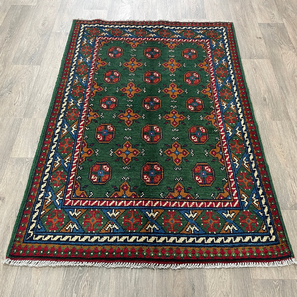 Afghan Aqcha Rug 'Mawri Gul'