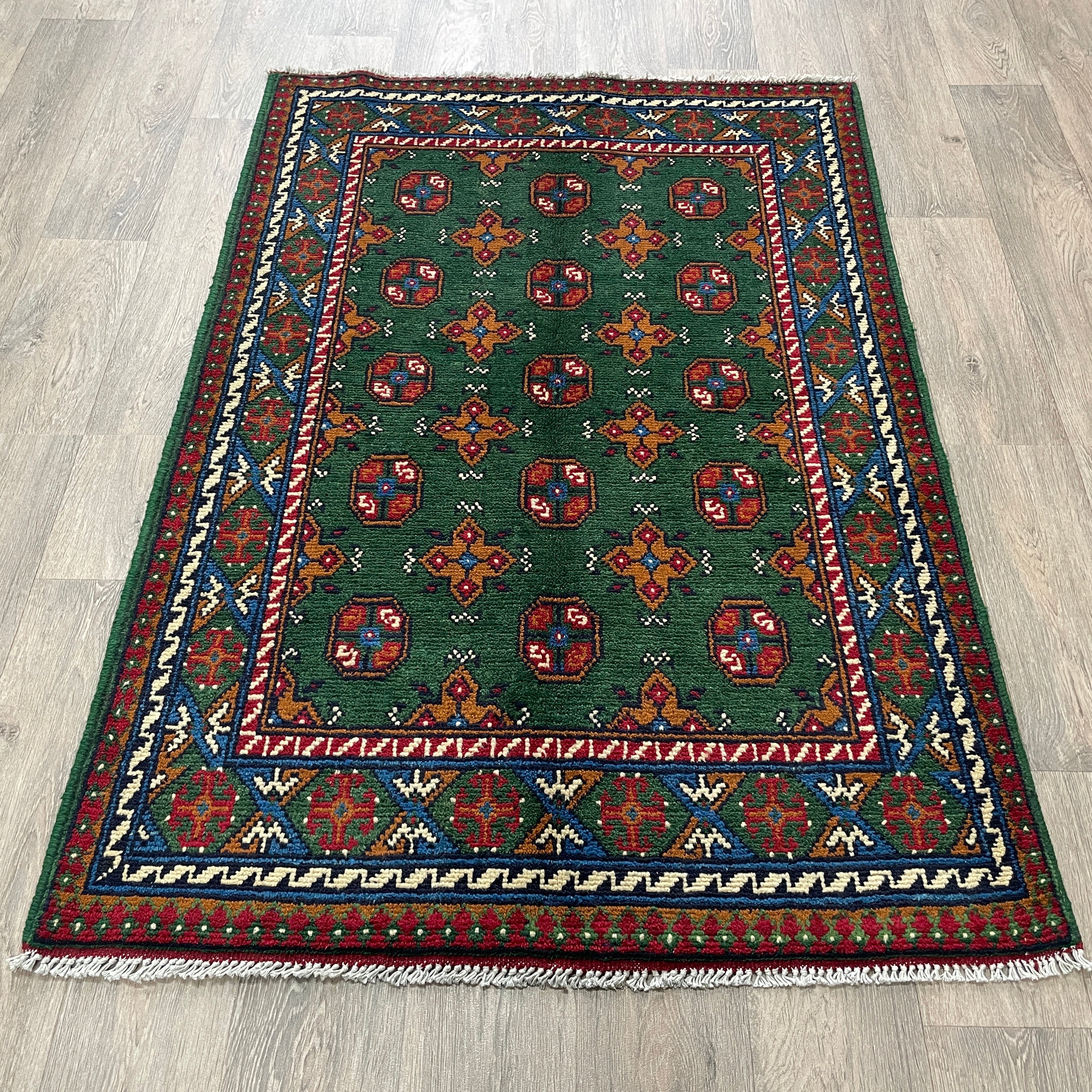 Afghan Aqcha Rug 'Mawri Gul'