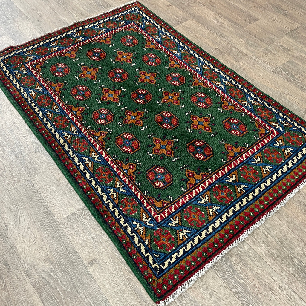 Afghan Aqcha Rug 'Mawri Gul'