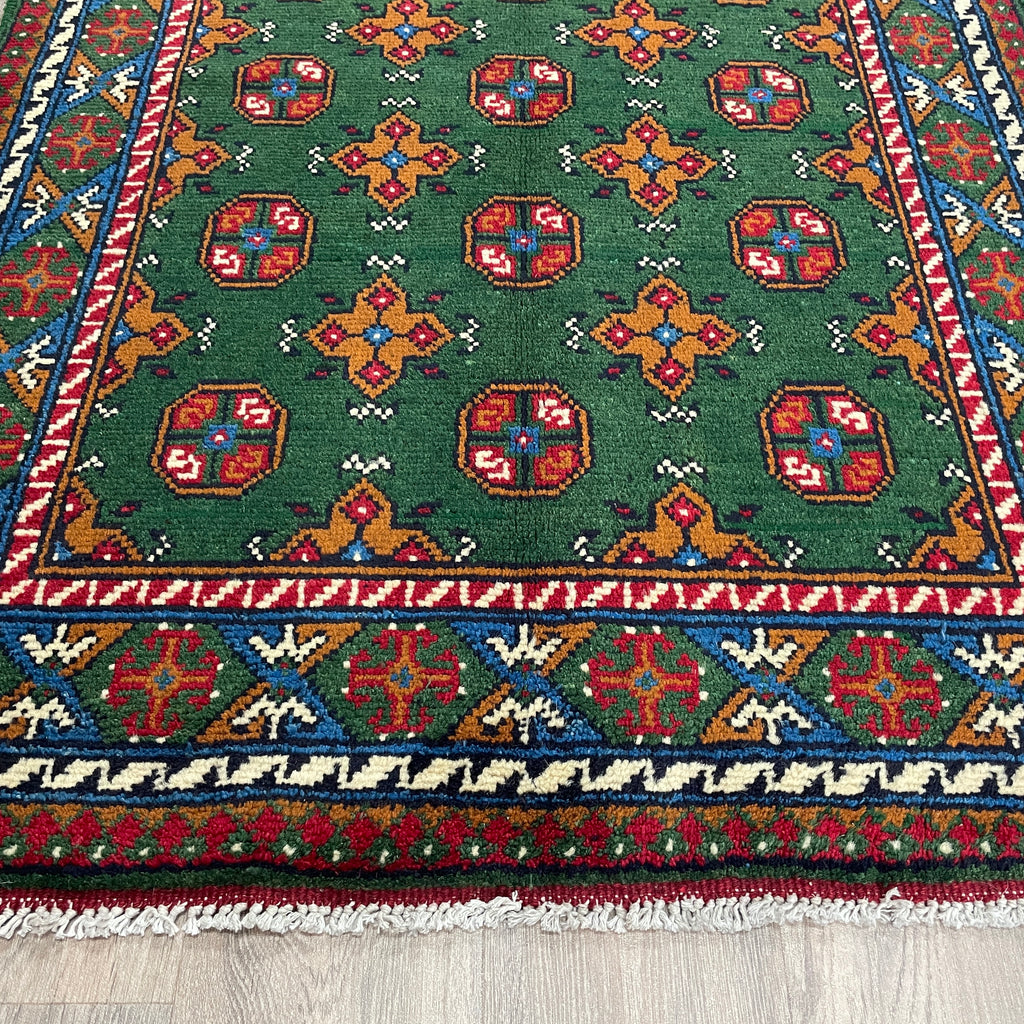Afghan Aqcha Rug 'Mawri Gul'
