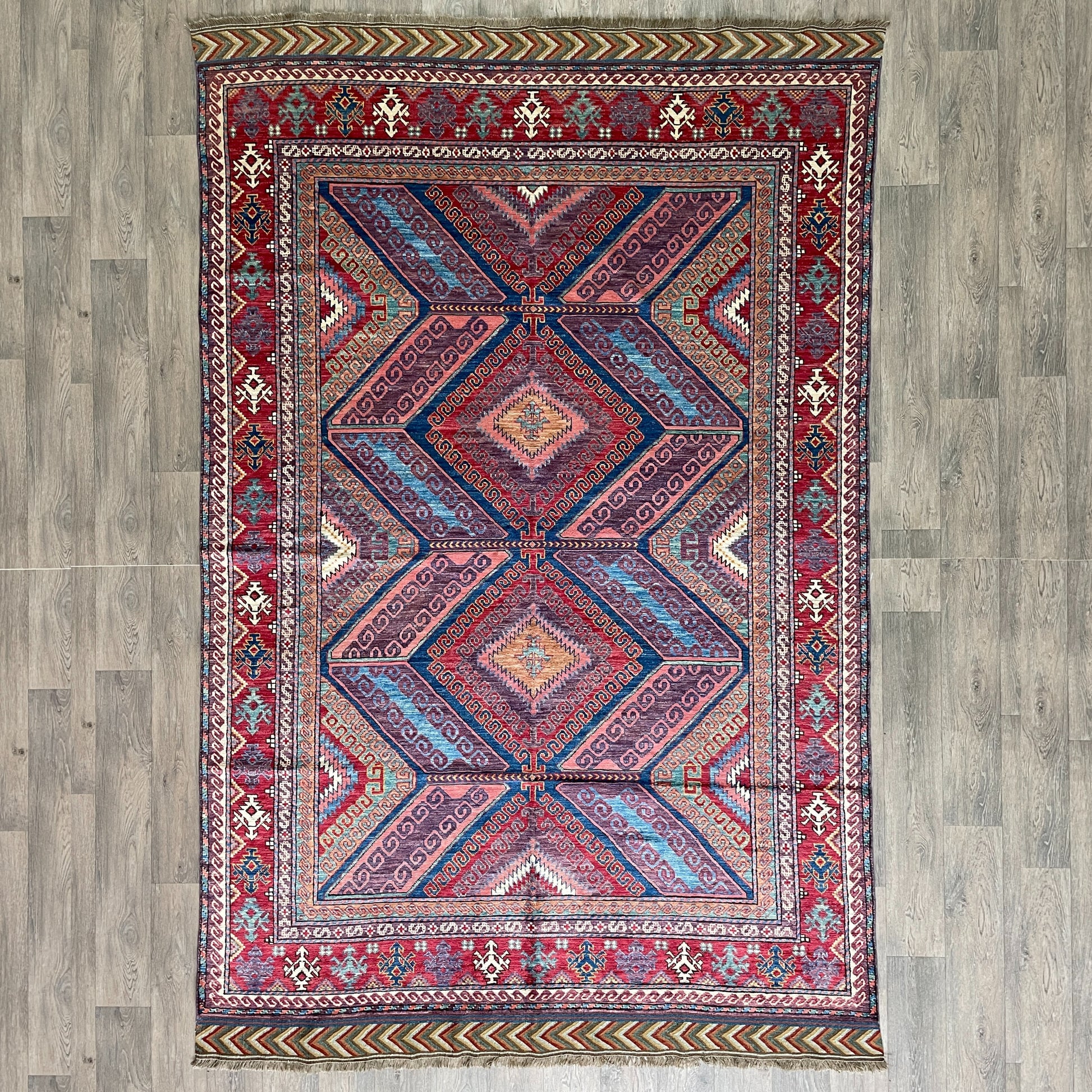 310 x 198 cm | Afghan Caucasian Shirvan Rug