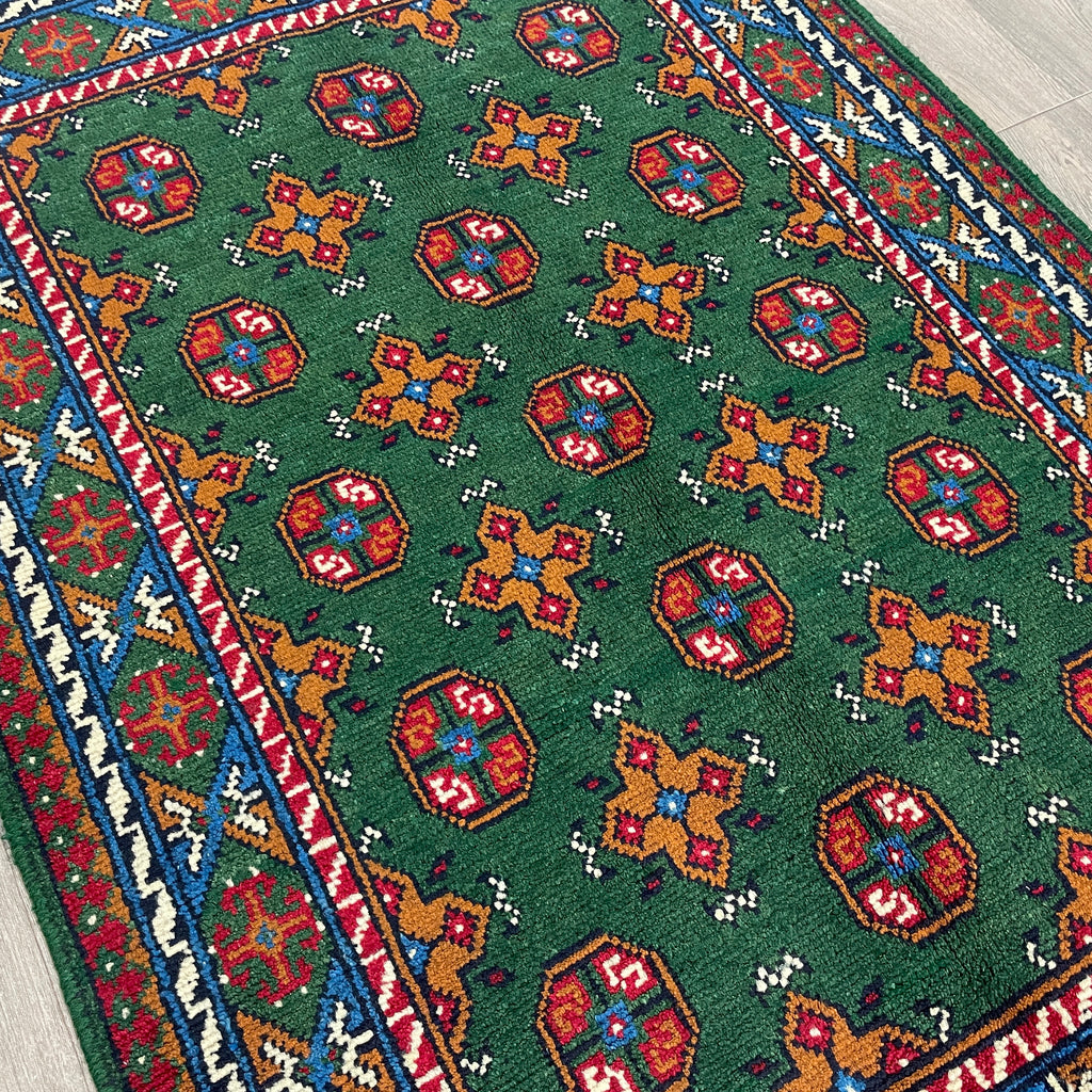 Afghan Aqcha Rug 'Mawri Gul'