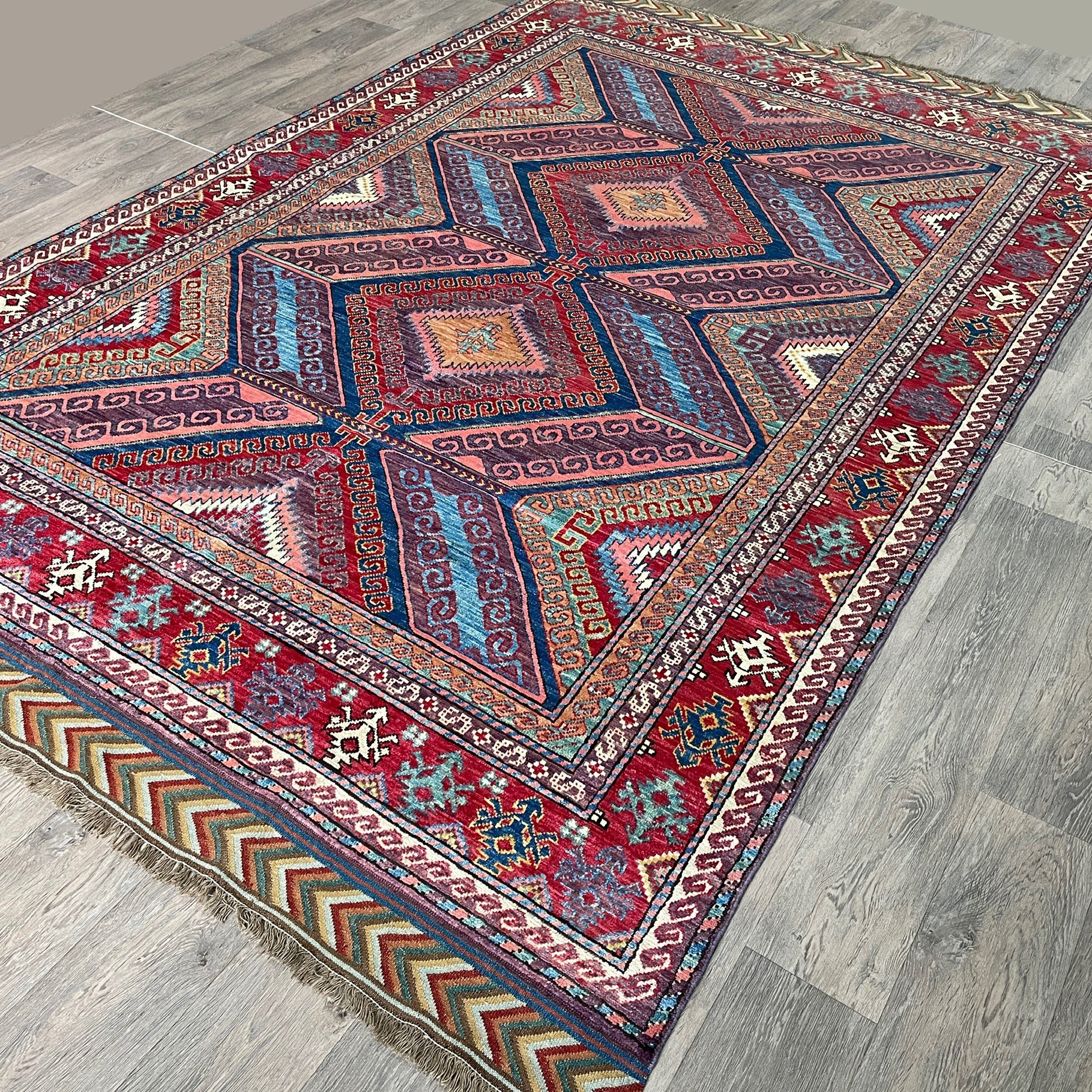 310 x 198 cm | Afghan Caucasian Shirvan Rug