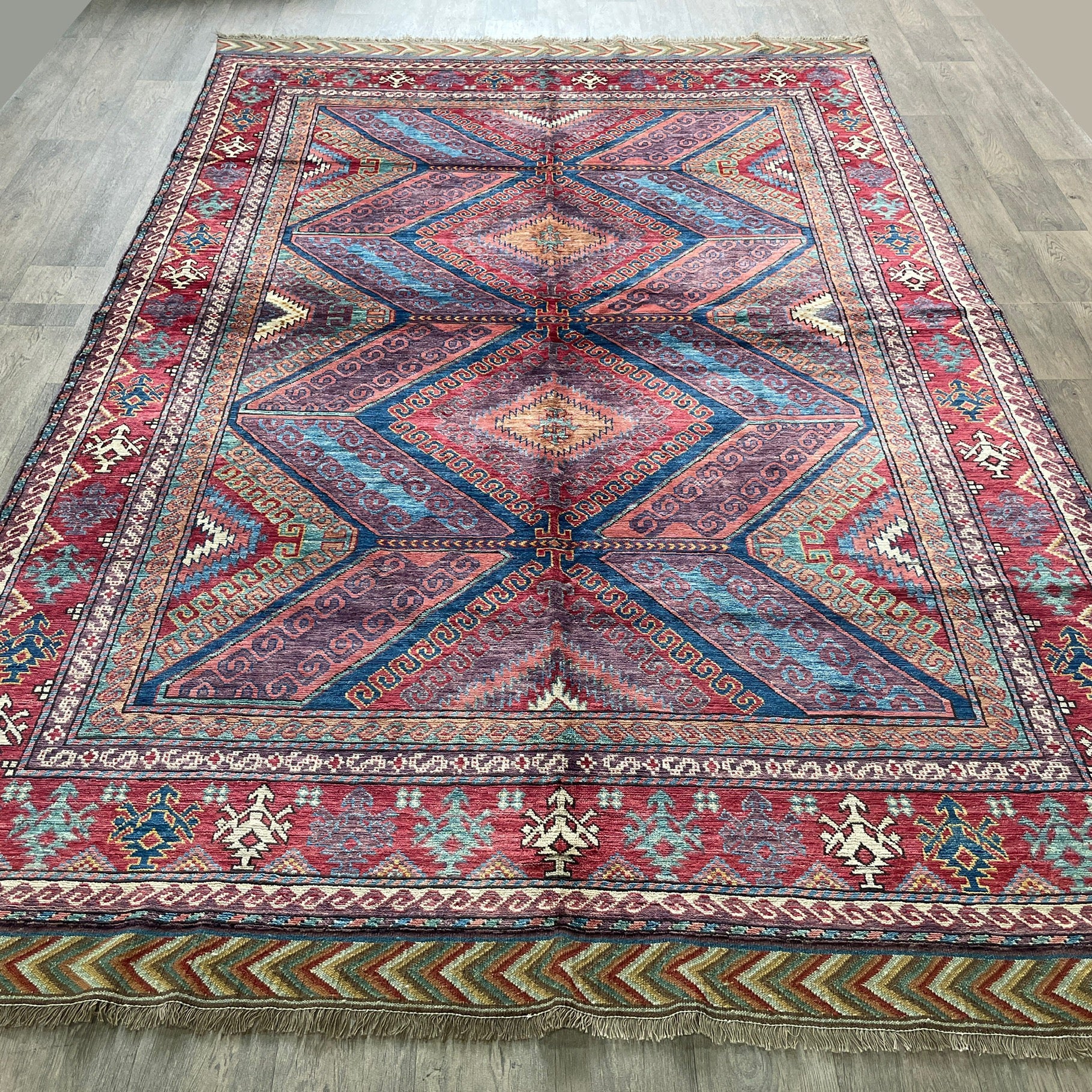 310 x 198 cm | Afghan Caucasian Shirvan Rug - Khorasan Rugs