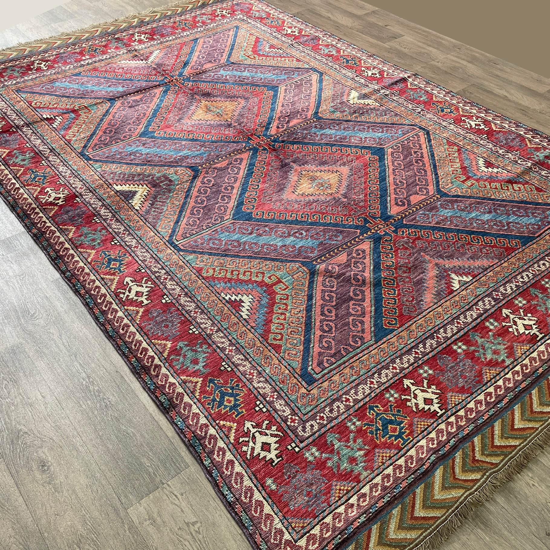 310 x 198 cm | Afghan Caucasian Shirvan Rug