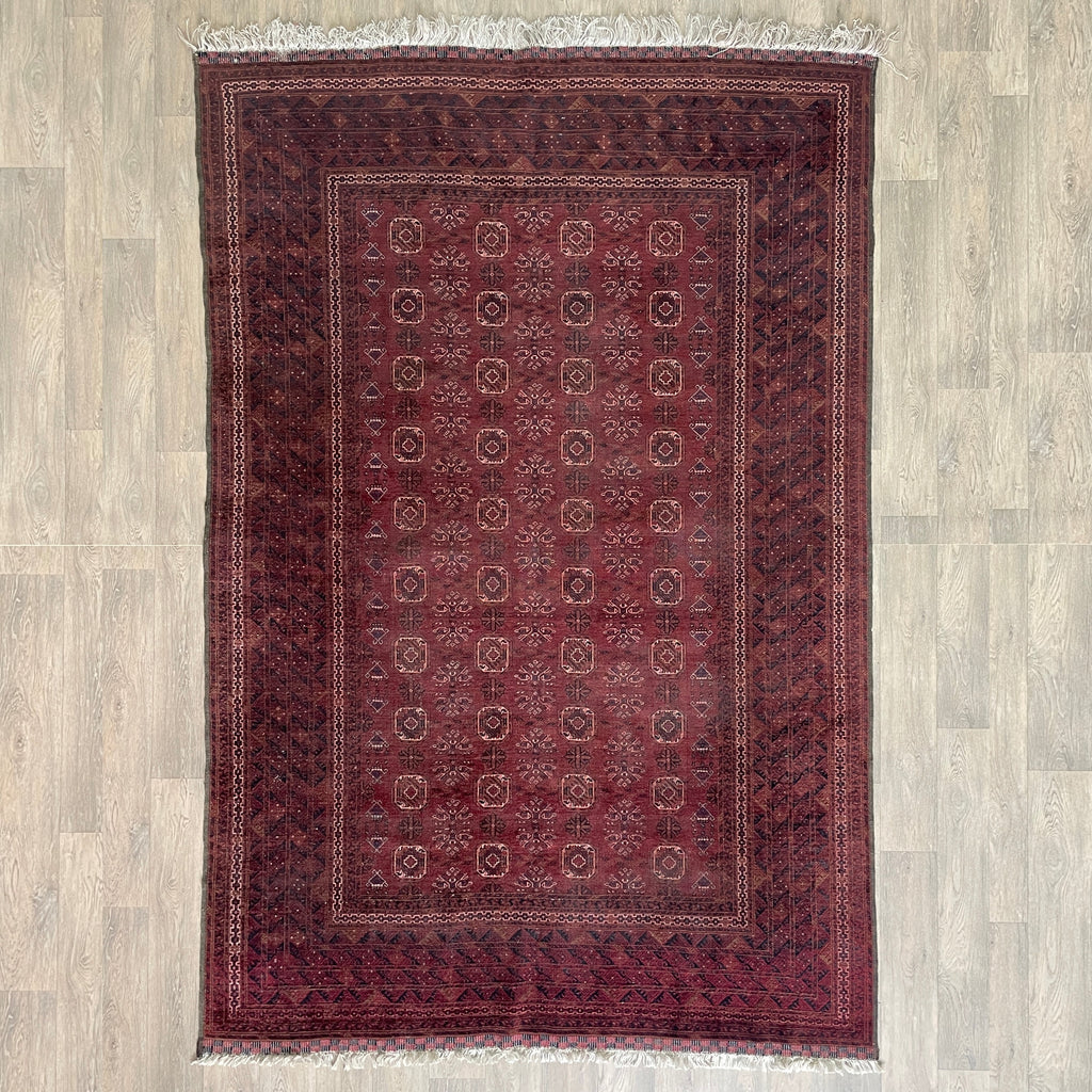 Old Afghan Kunduz Rug c. 1980