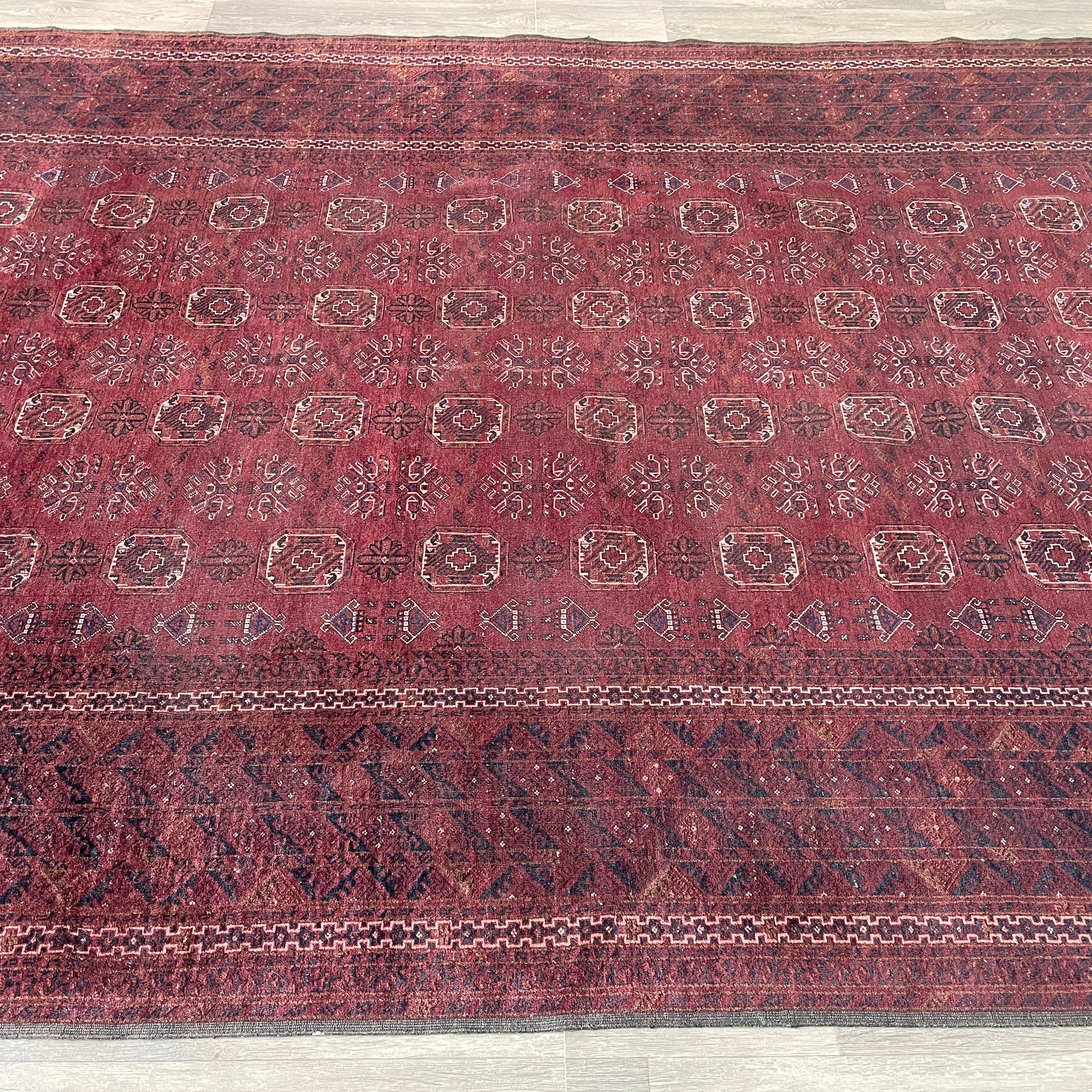 Old Afghan Kunduz Rug c. 1980