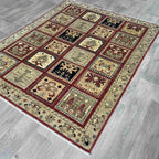 Afghan Ziegler Rug 'Tray of Flowers'
