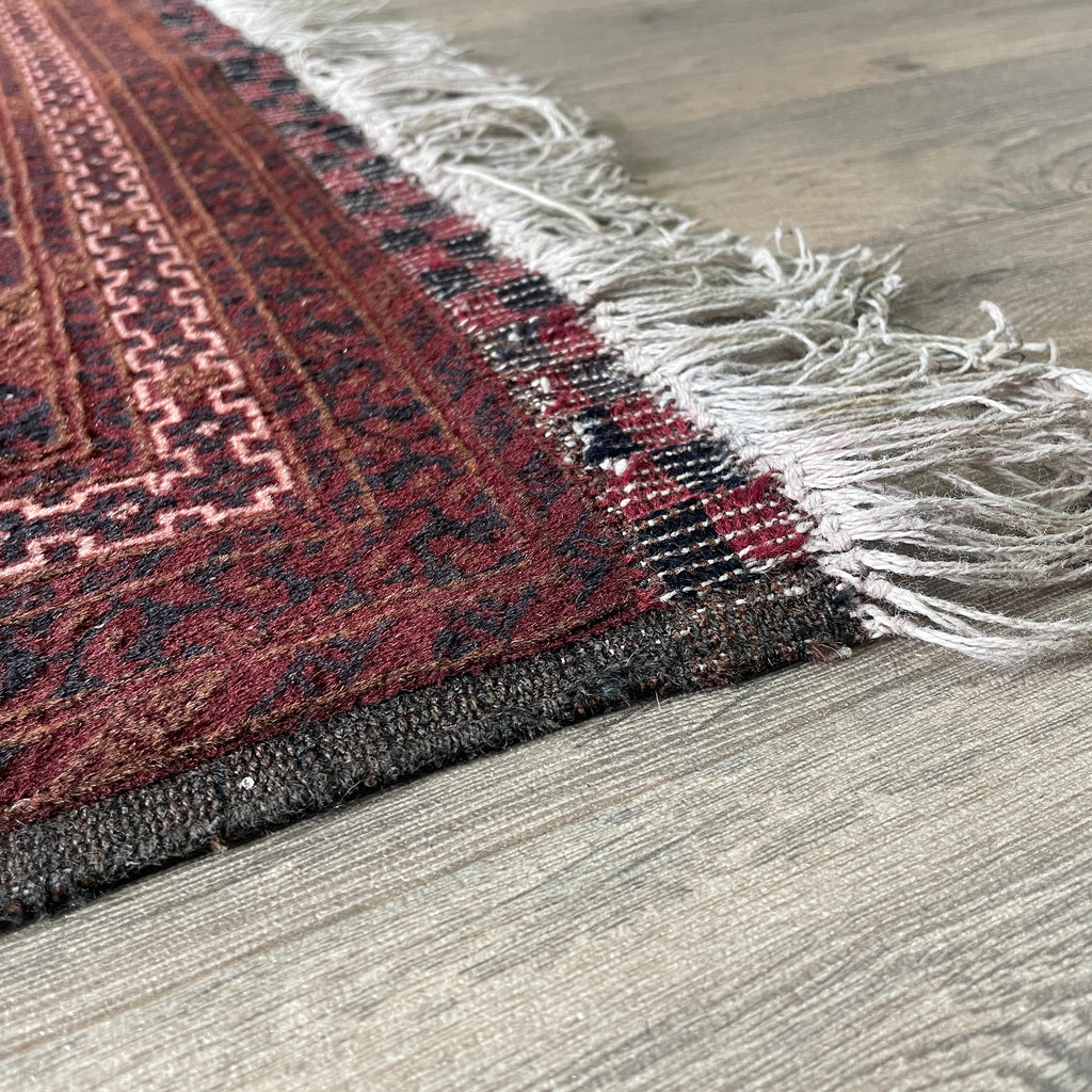 Old Afghan Kunduz Rug c. 1980