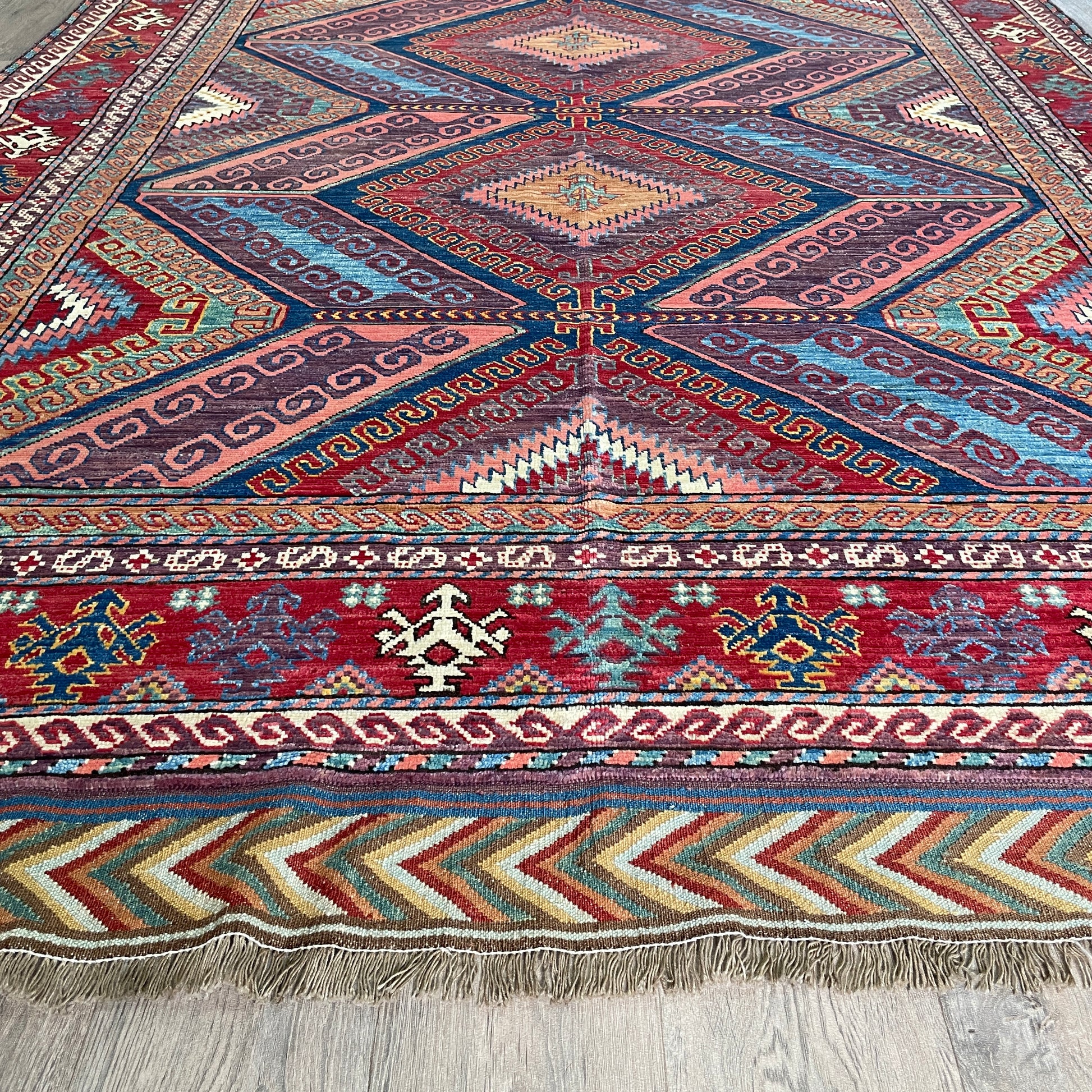 310 x 198 cm | Afghan Caucasian Shirvan Rug