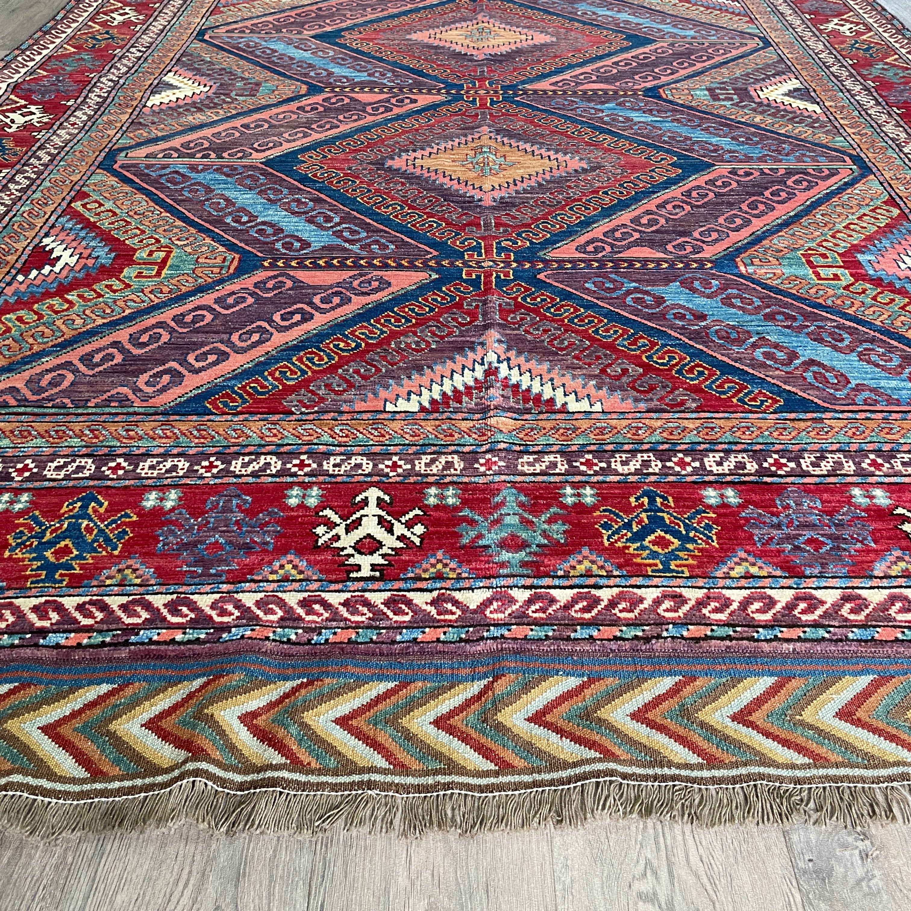 310 x 198 cm | Afghan Caucasian Shirvan Rug - Khorasan Rugs