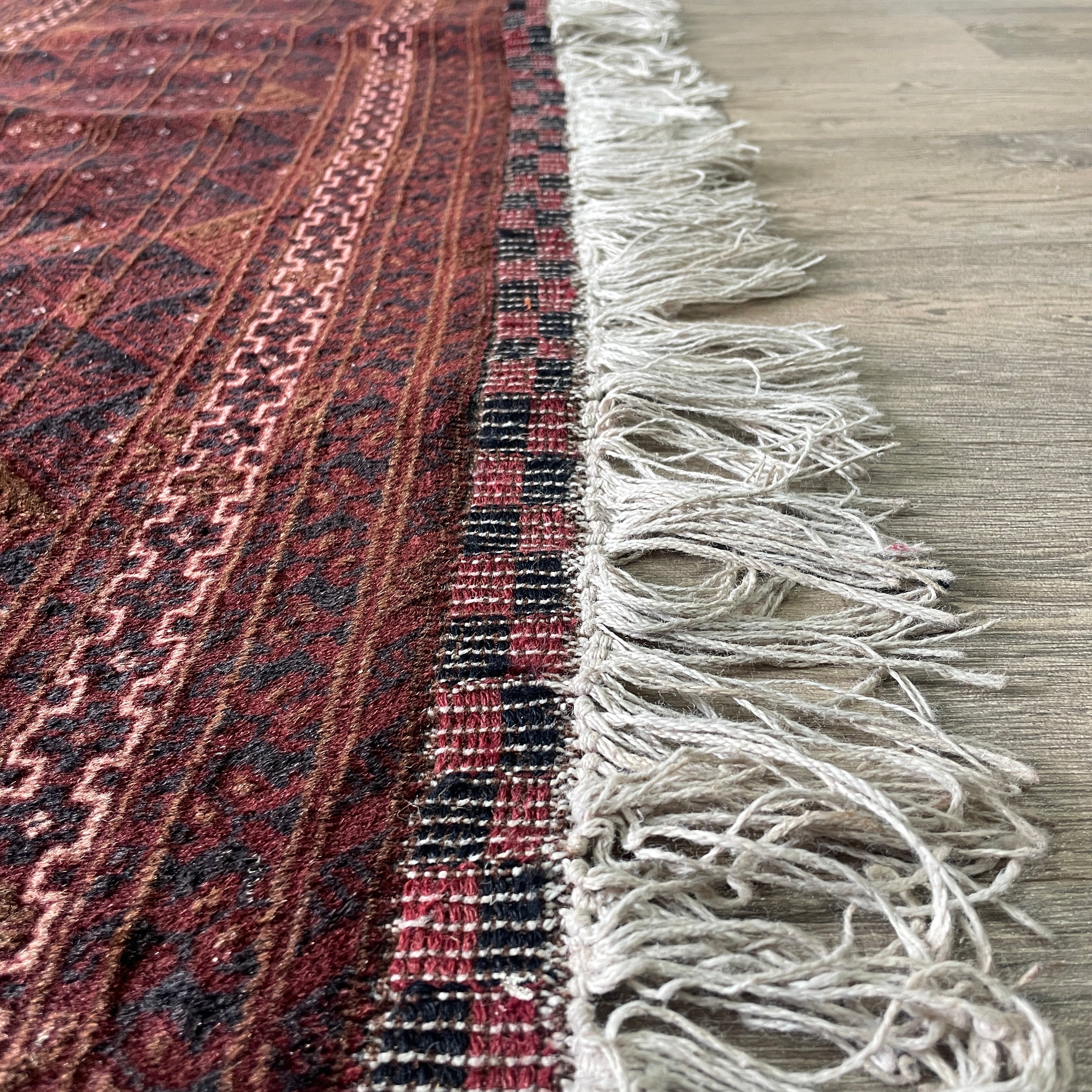 Old Afghan Kunduz Rug c. 1980