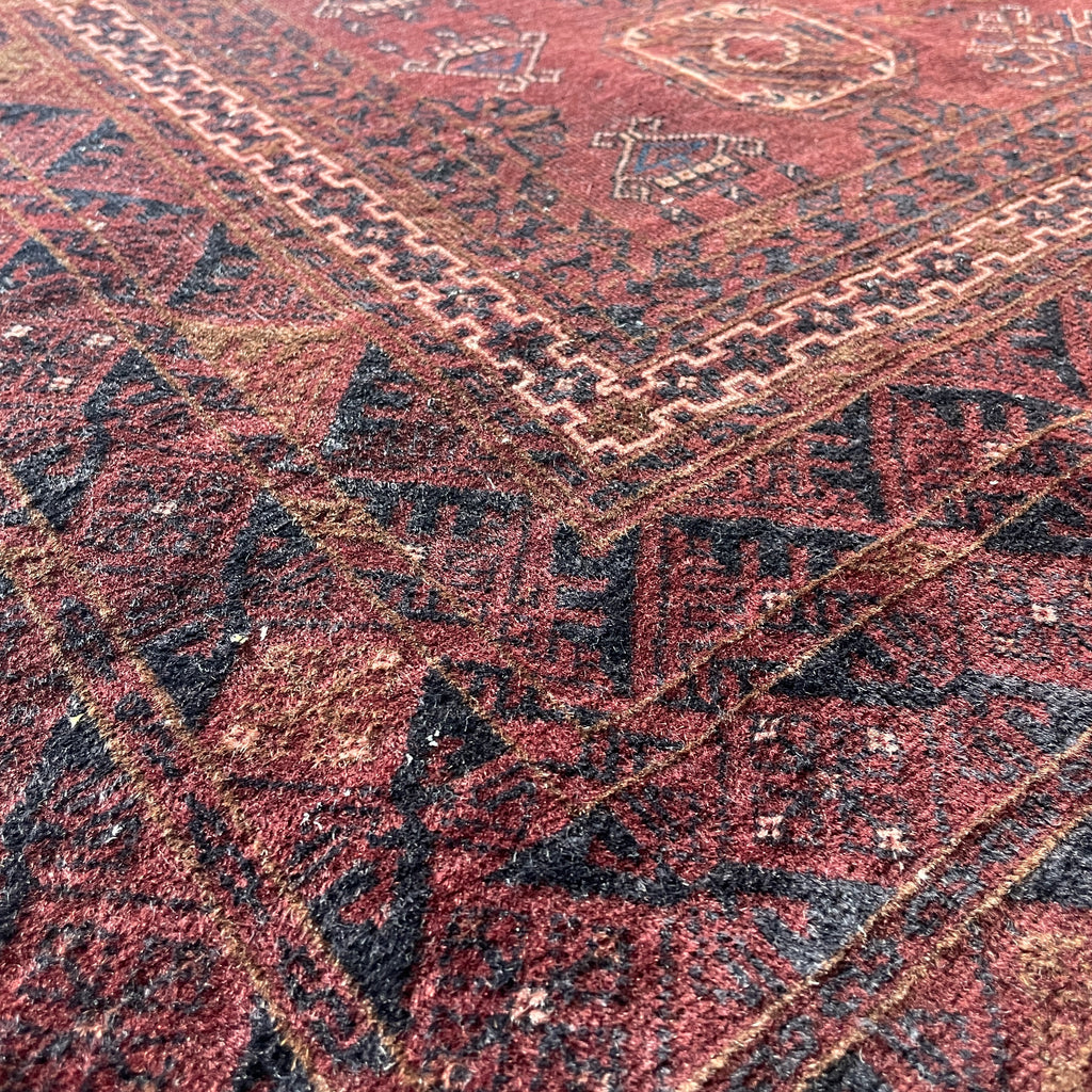 Old Afghan Kunduz Rug c. 1980