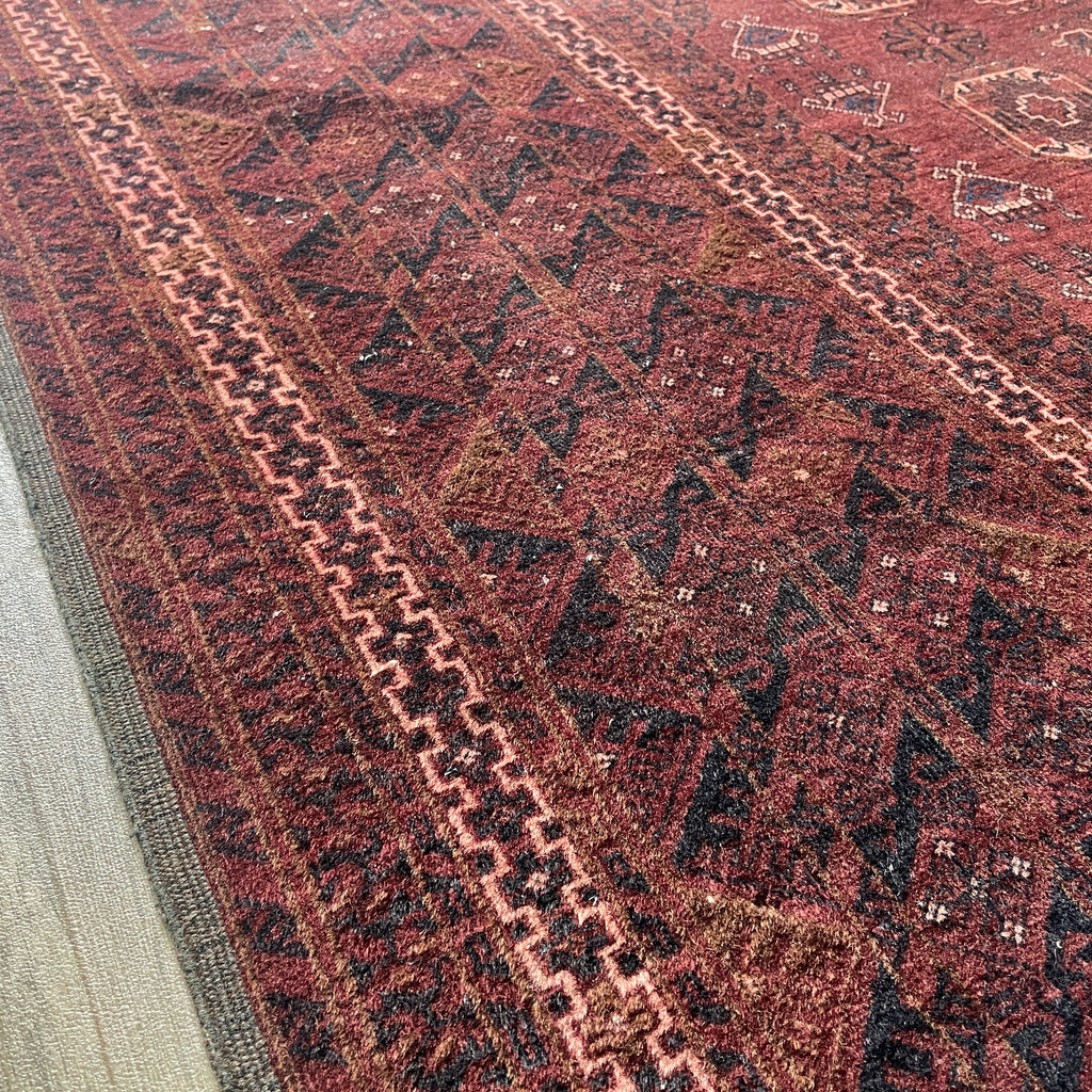 Old Afghan Kunduz Rug c. 1980