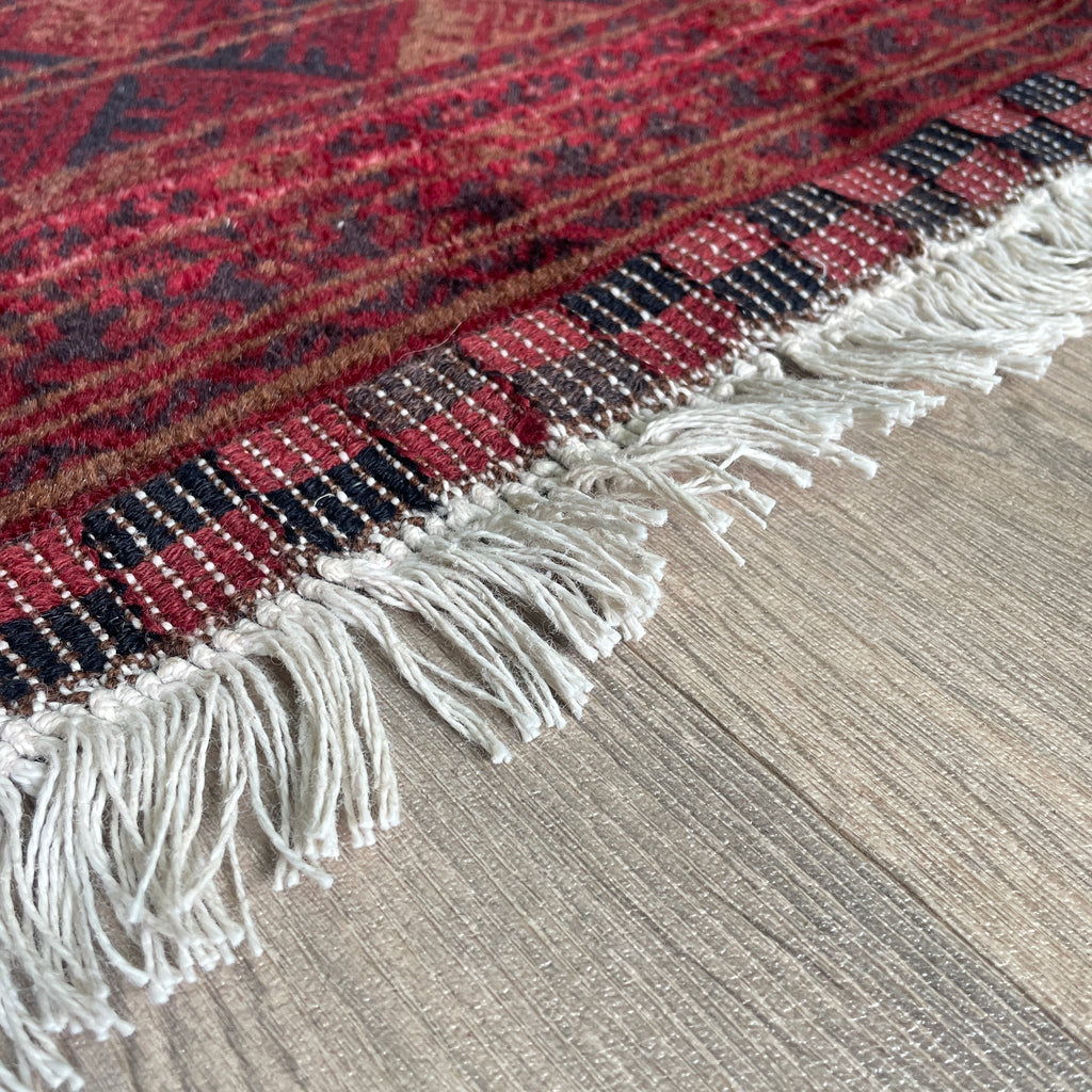 Old Afghan Kunduz Rug c. 1980