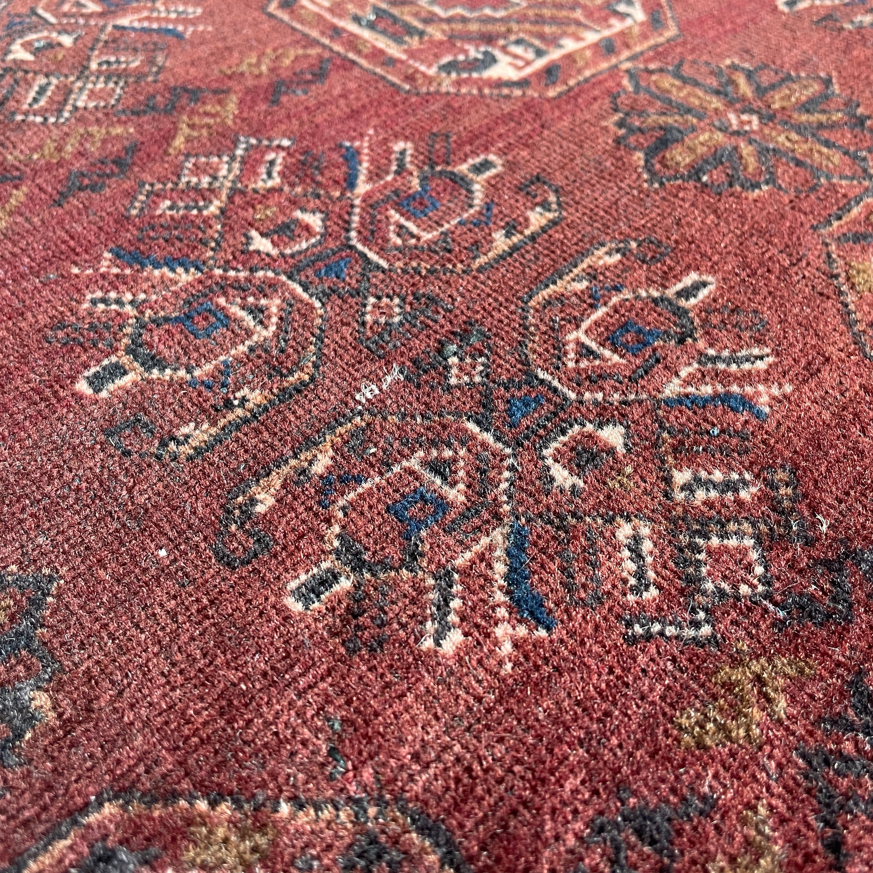 Old Afghan Kunduz Rug c. 1980